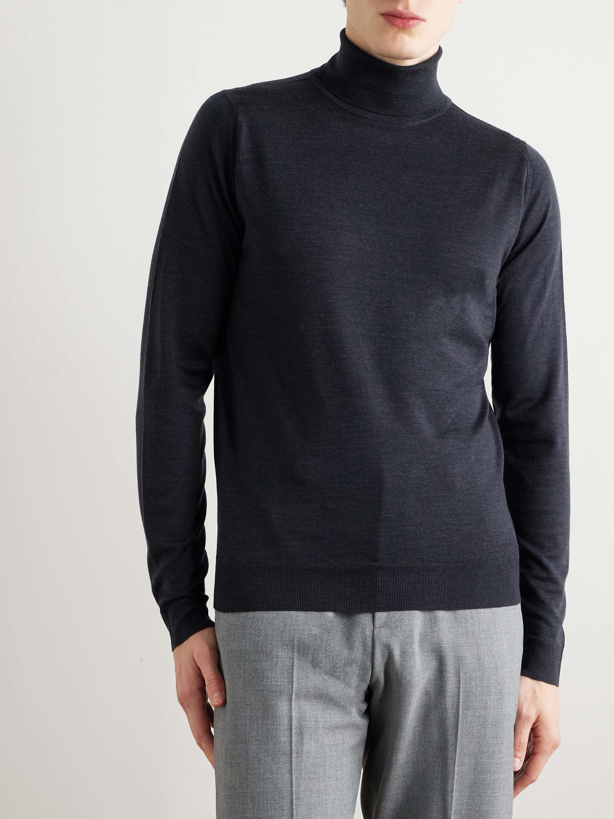 JOHN SMEDLEY Merino Wool Rollneck Sweater
