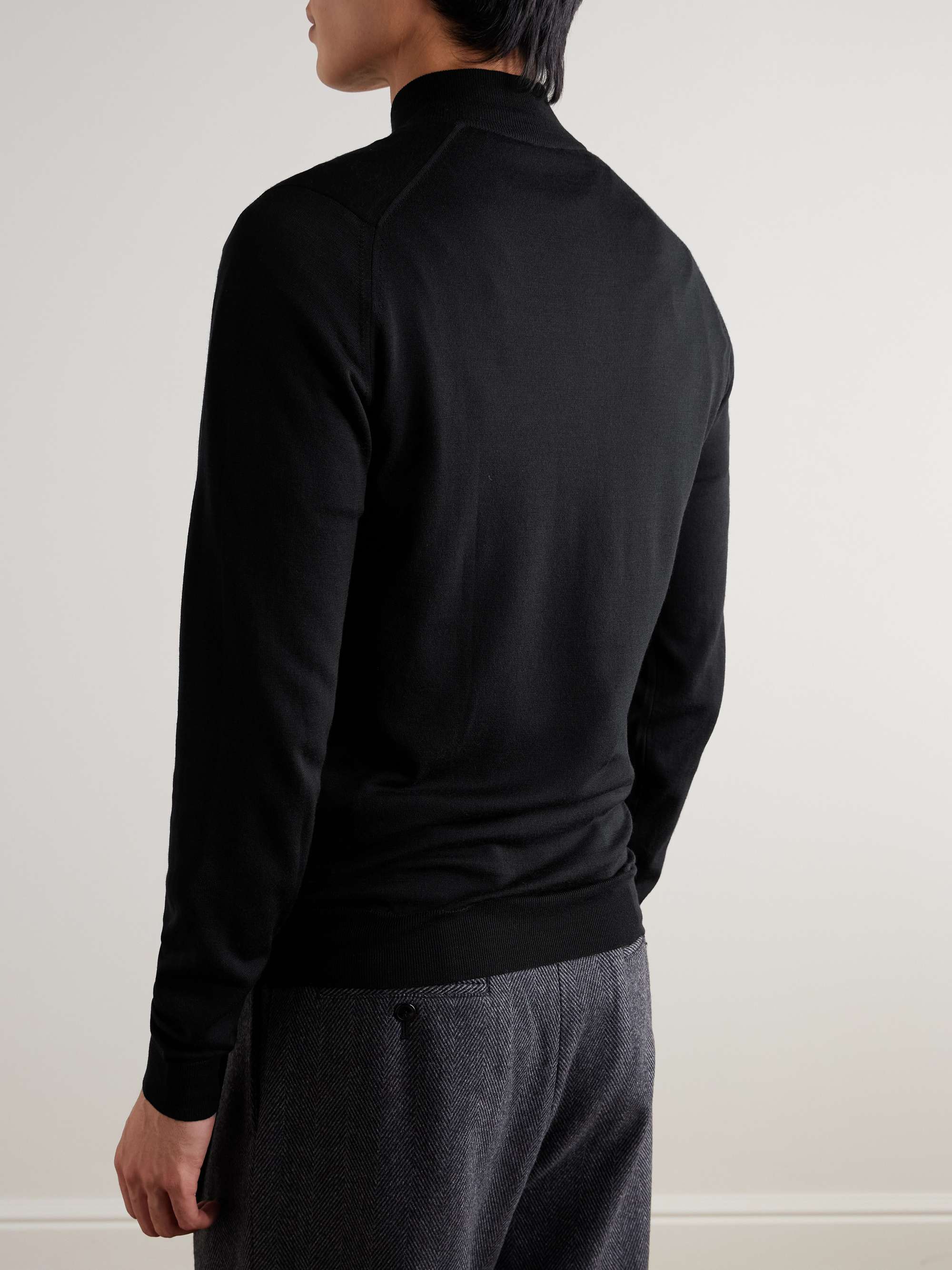 JOHN SMEDLEY Slim-Fit Wool-Jersey Sweatshirt