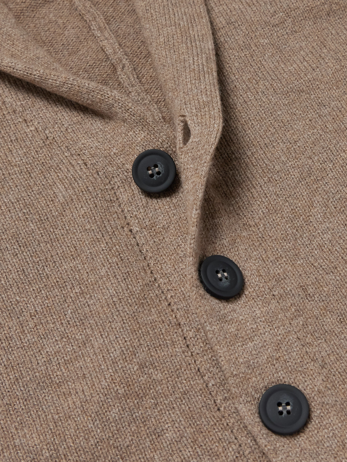John Smedley Rockford Shawl-collar Recycled-cashmere And Merino Wool-blend Cardigan In Brown