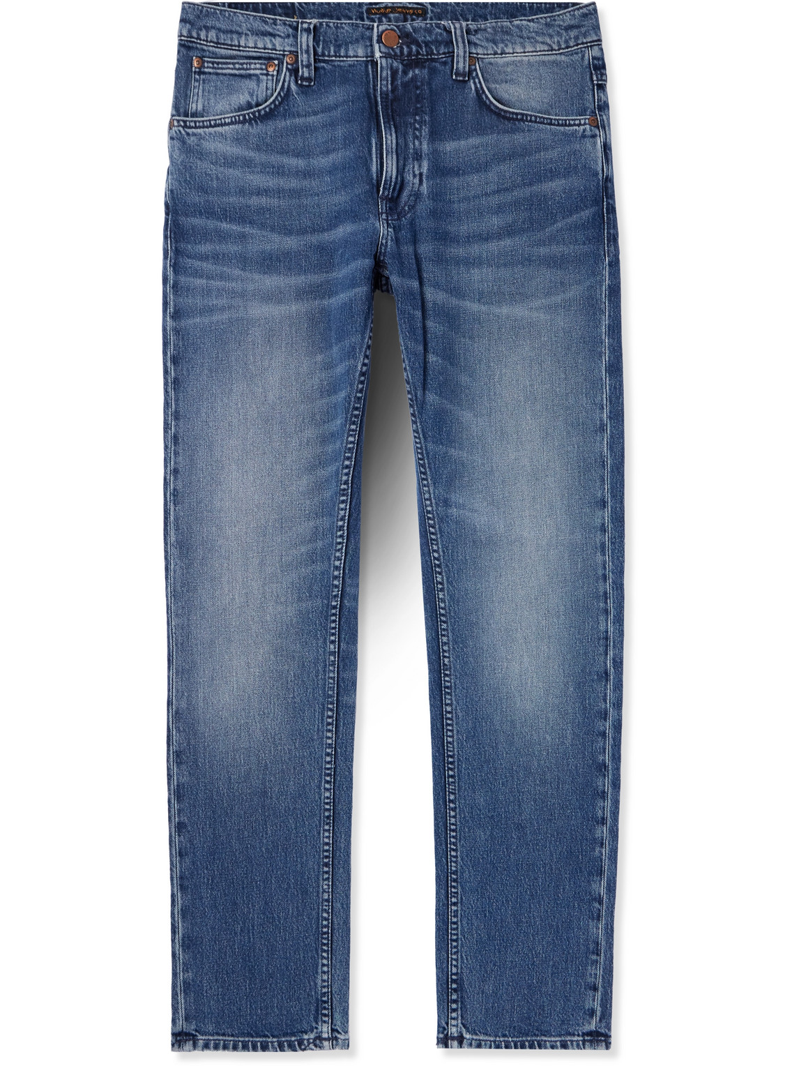 Nudie Jeans Lean Dean Slim-fit Jeans In Blue