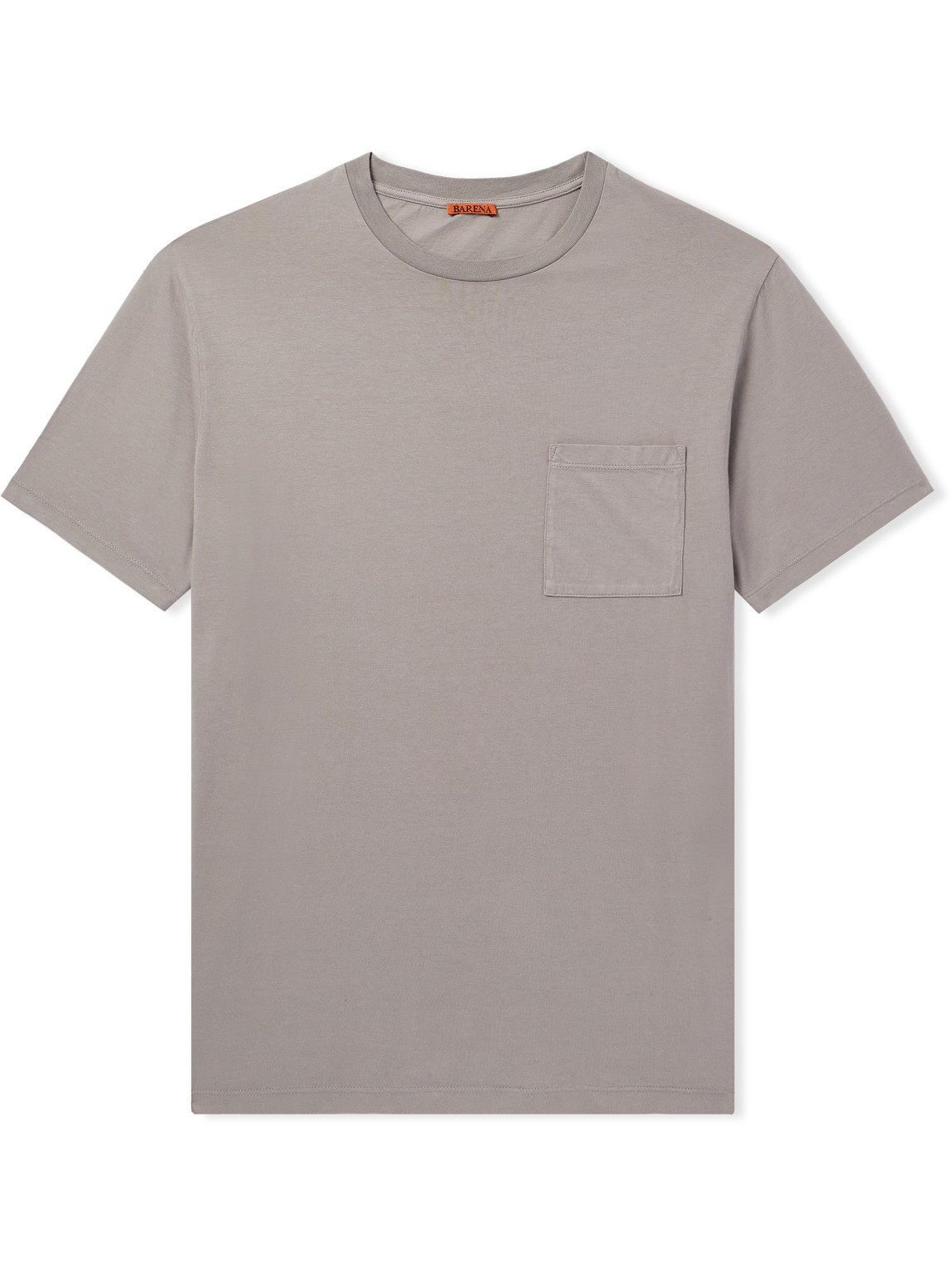 Barena Venezia Giro Garment-dyed Supima Cotton-jersey T-shirt In Gray