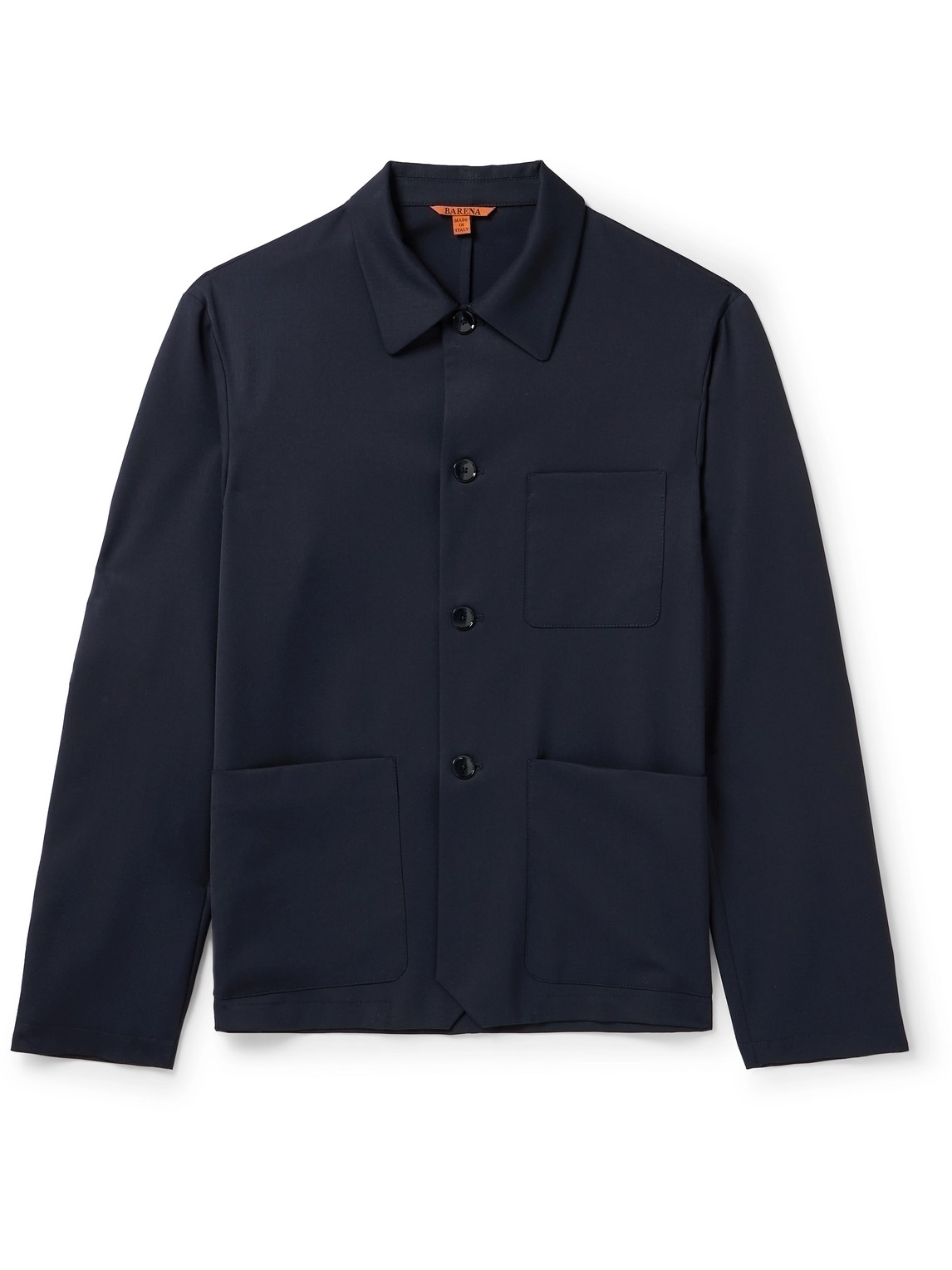 Virgin Wool-Blend Gabardine Overshirt