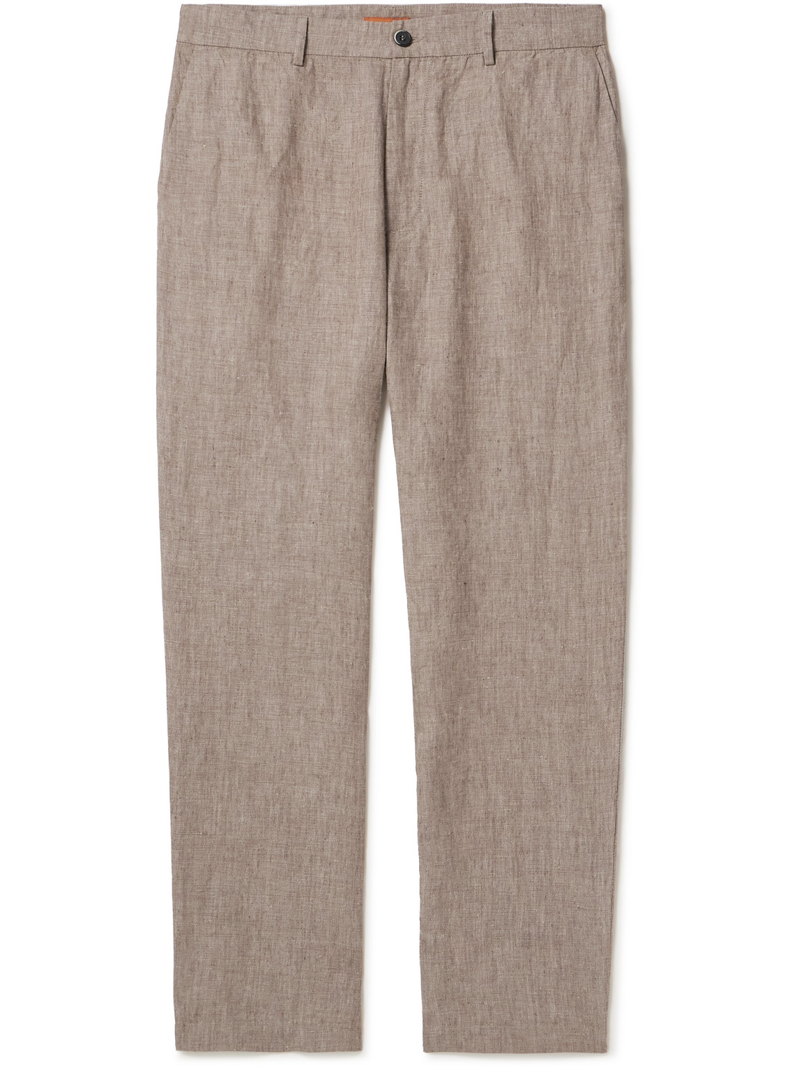 Barena Venezia Canasta Tapered Linen Trousers In Neutrals