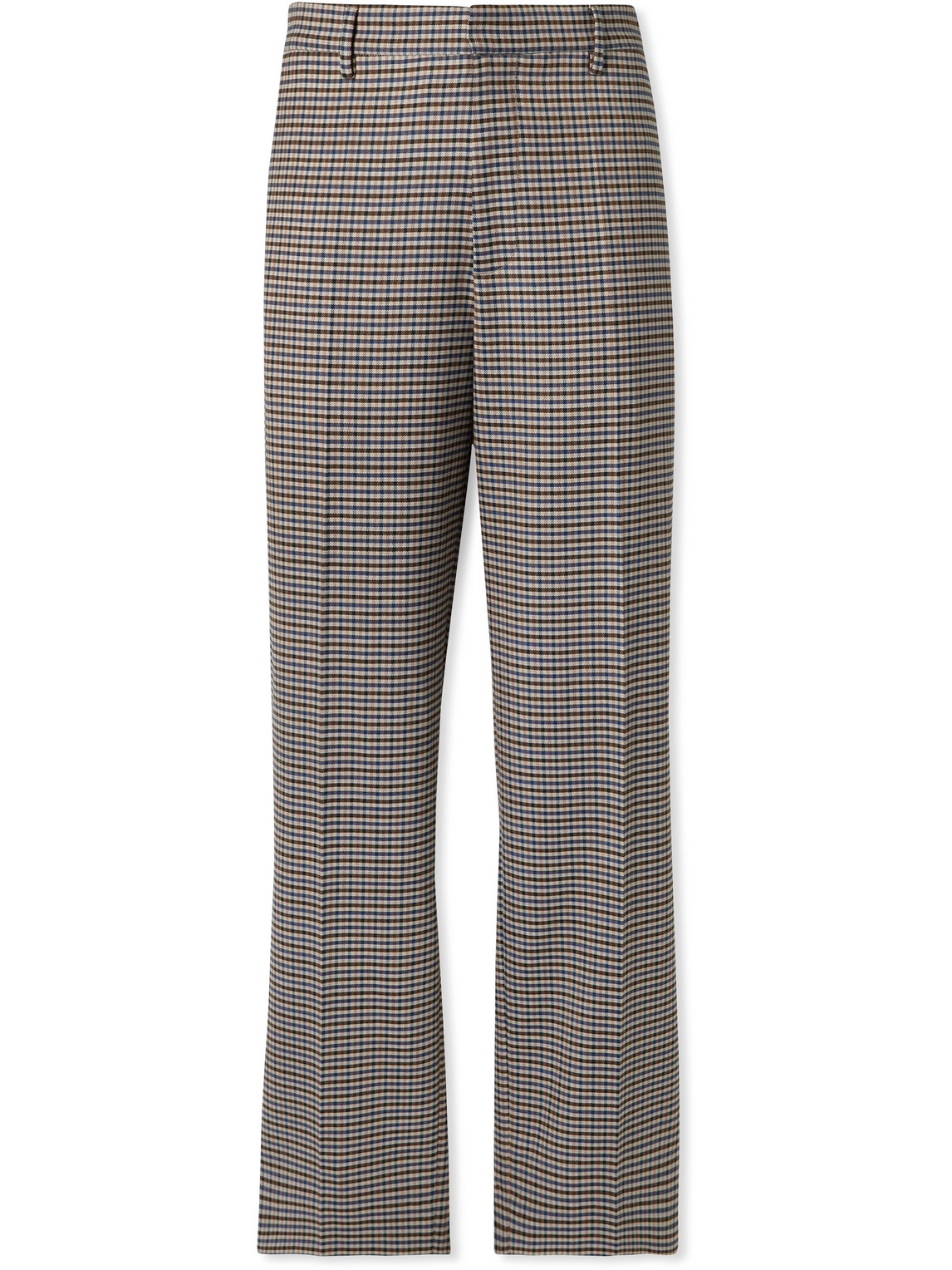 BARENA VENEZIA STRAIGHT-LEG CHECKED TWILL SUIT TROUSERS