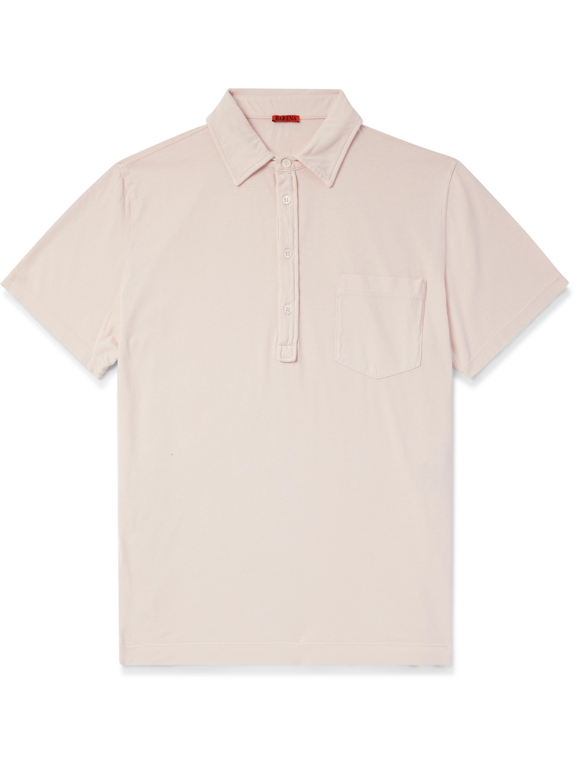 BARENA VENEZIA GARMENT-DYED SUPIMA COTTON-JERSEY POLO SHIRT