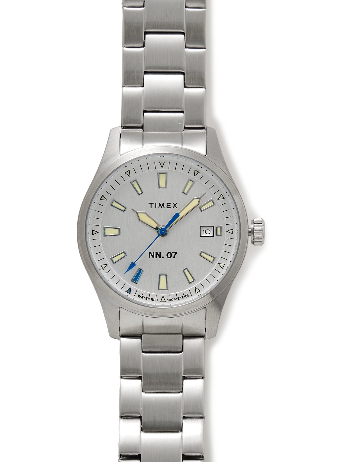 Nn07 Timex Expedition North Field Post 36mm Stainless Steel Watch In Silver