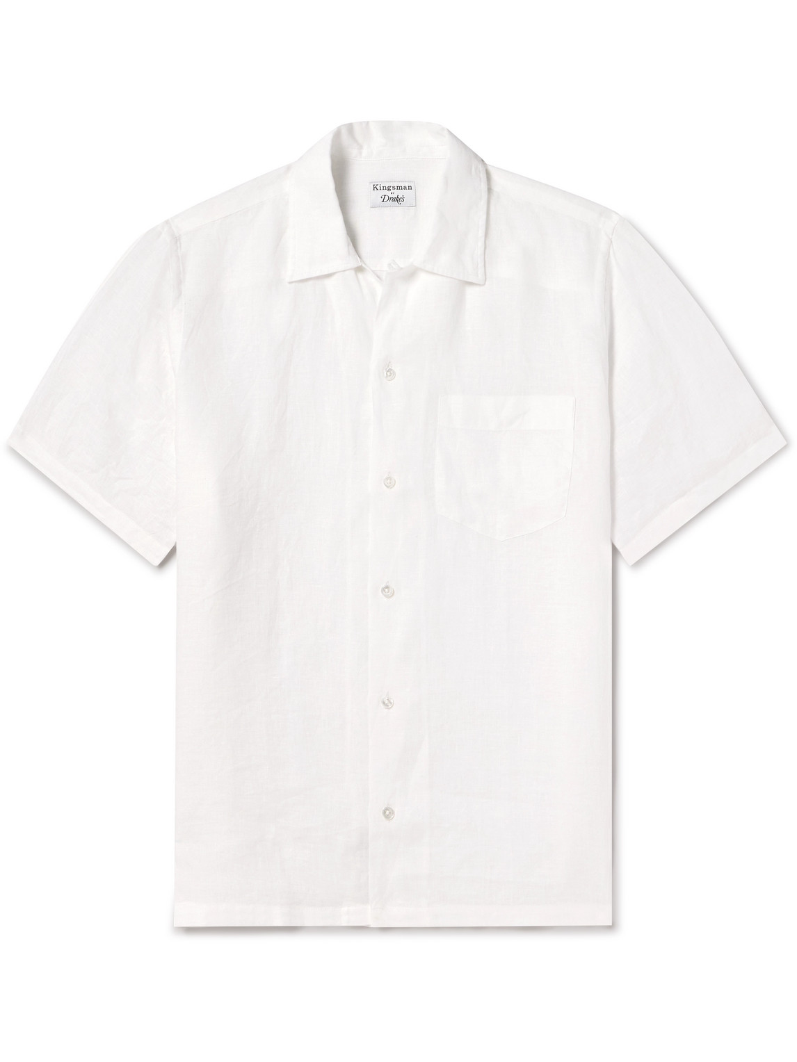 Kingsman - Drake's Convertible-Collar Linen Shirt - Men - White - XL