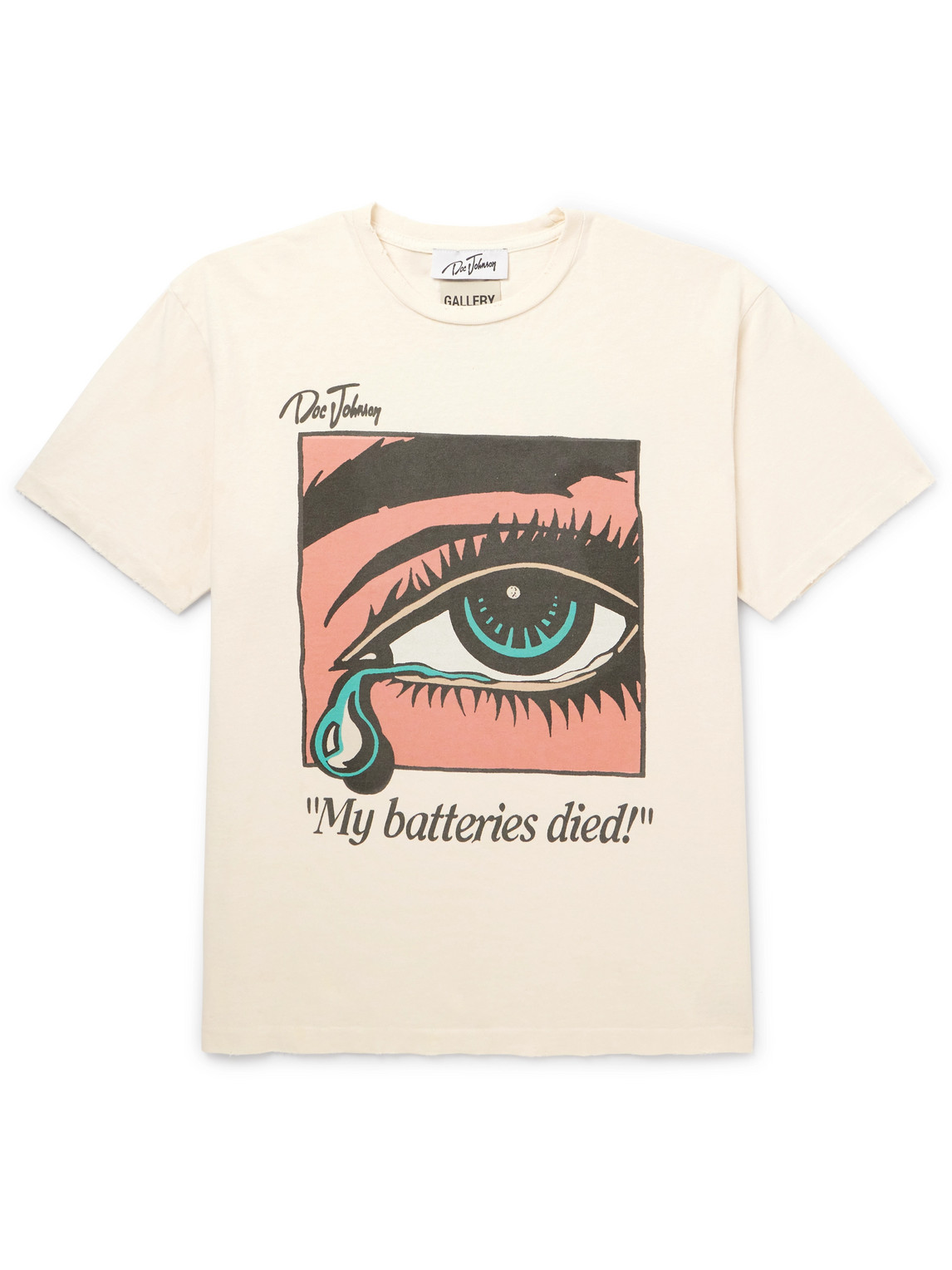 GALLERY DEPT. DOC JOHNSON DEAD BATTERIES PRINTED COTTON-JERSEY T-SHIRT