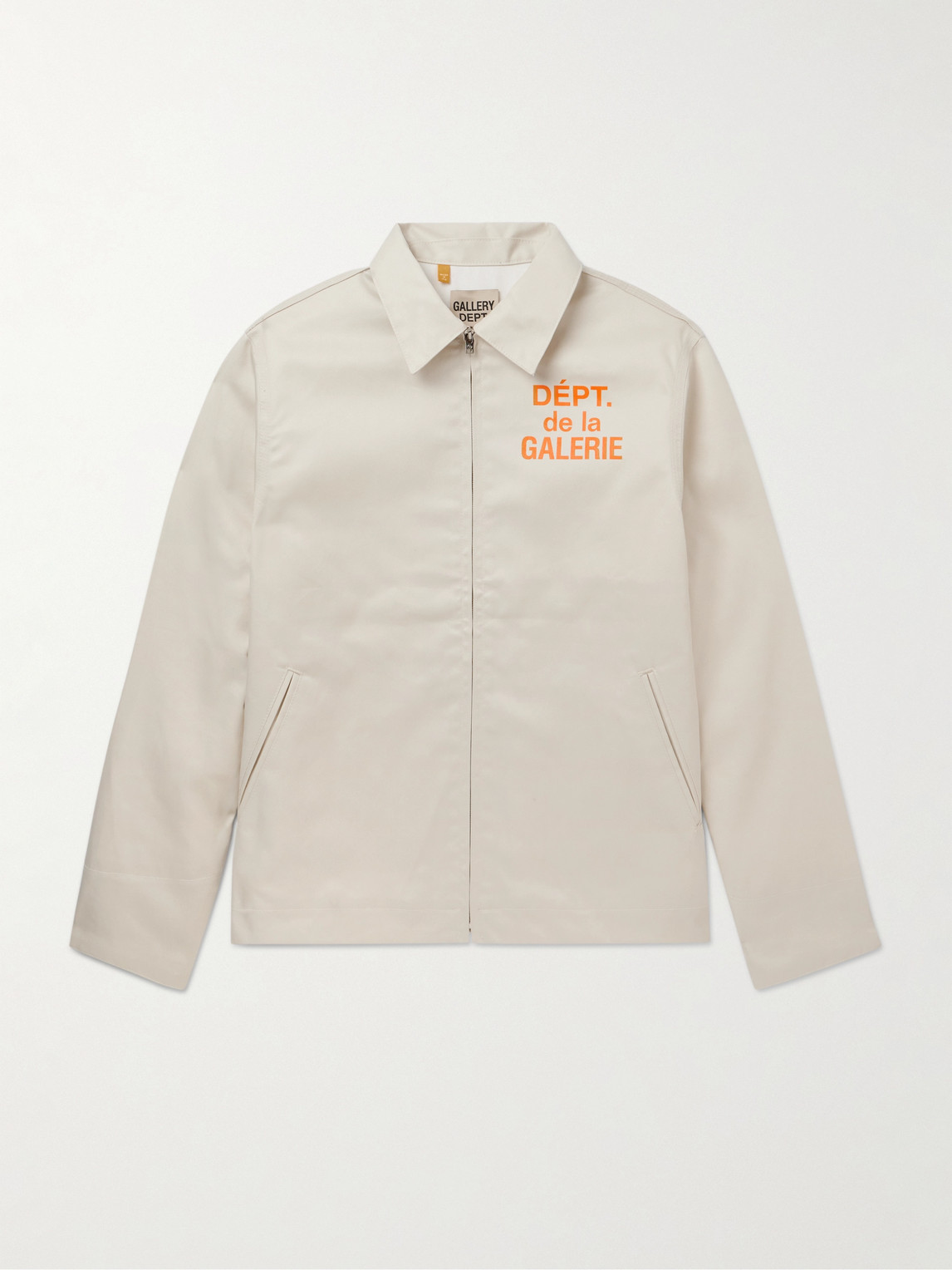 Gallery Dept. Montecito Logo-print Cotton-twill Jacket In Neutrals