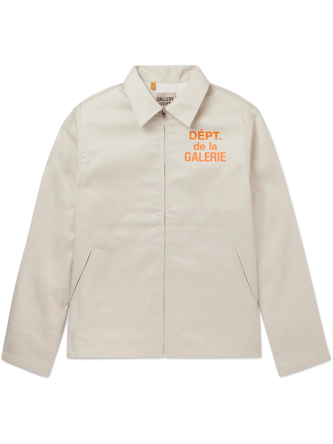 Gallery Dept. Montecito Logo-print Cotton-twill Jacket In Neutrals