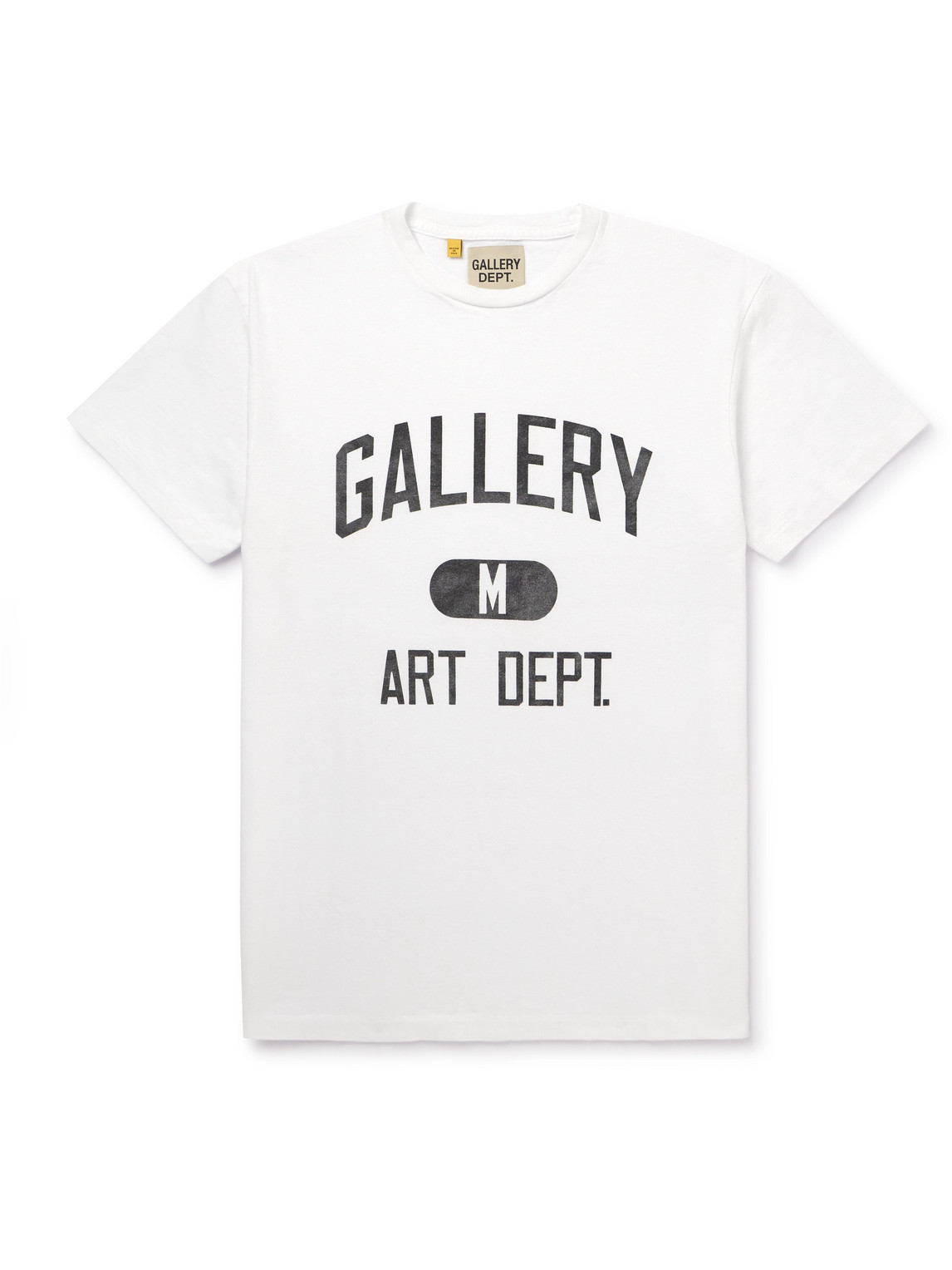 Shop Gallery Dept. Art Dept Logo-print Cotton-jersey T-shirt In White