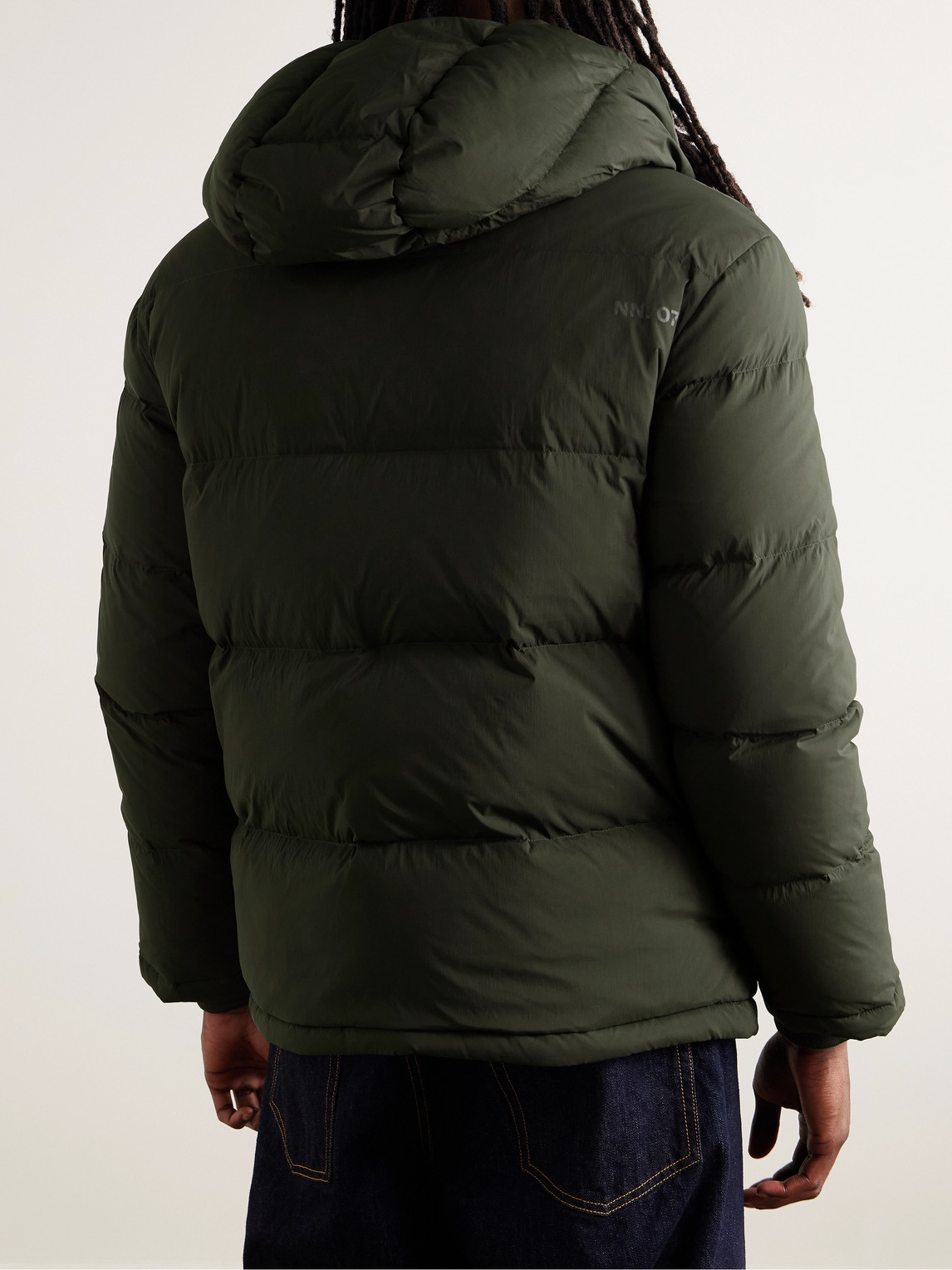 NN07 MATTHEW 8245 QUILTED PADDED RECYCLED-SHELL HOODED DOWN JACKET