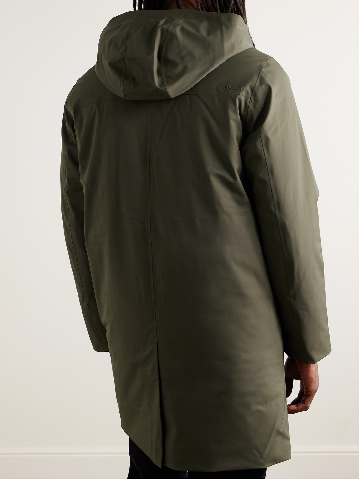 Shop Nn07 Knox 8240 Recycled-shell Hooded Jacket In Green