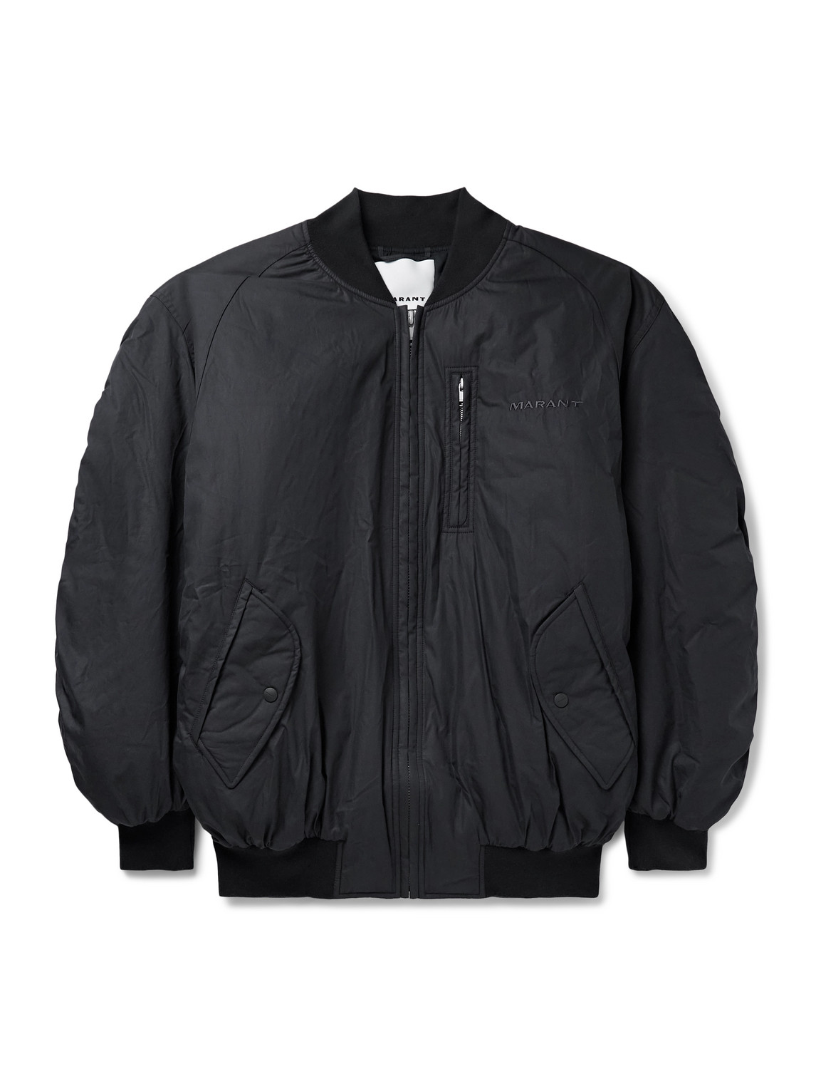 Bakya Padded Logo-Embroidered Cotton-Blend Shell Bomber Jacket