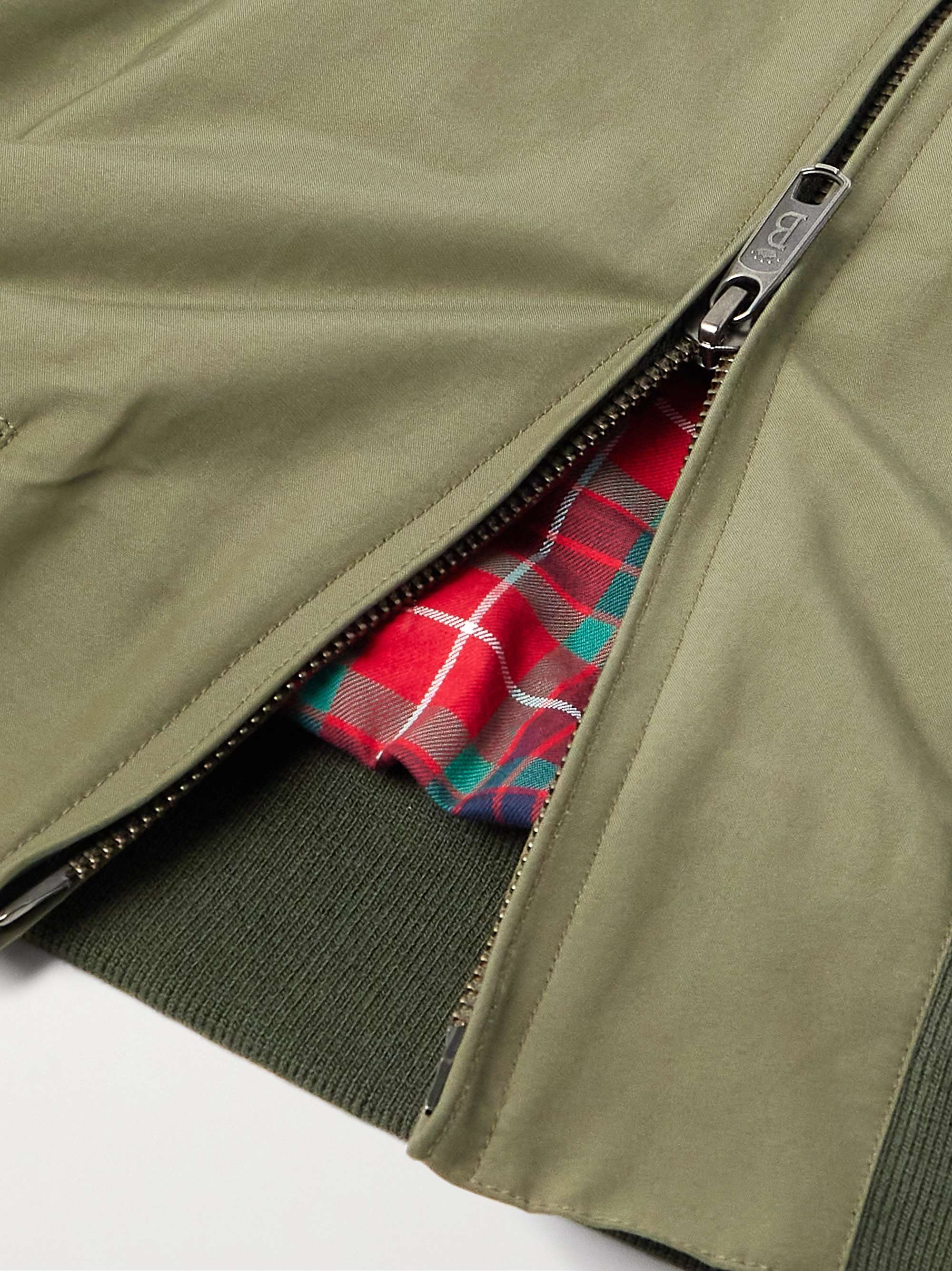 BARACUTA G9 Harrington-Jacke aus einer Baumwollmischung