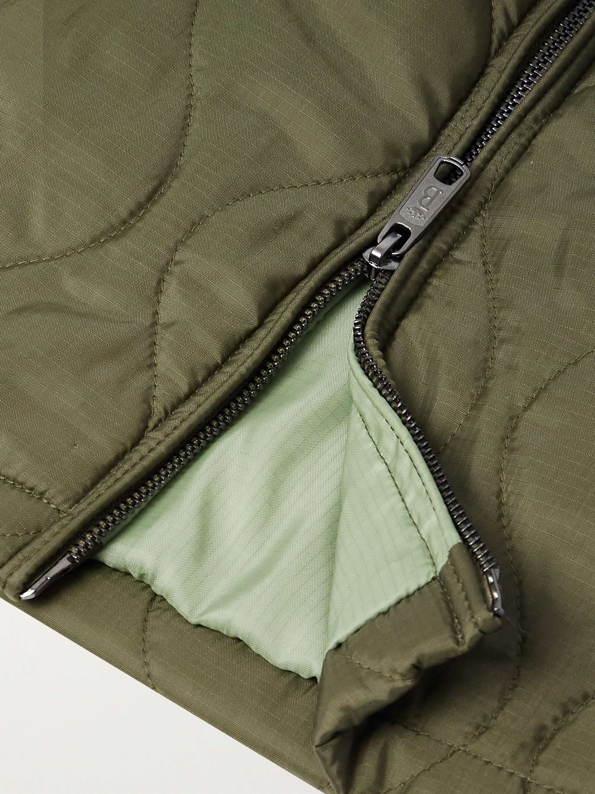 Army green + Neighborhood G4 Embroidered Quilted Shell