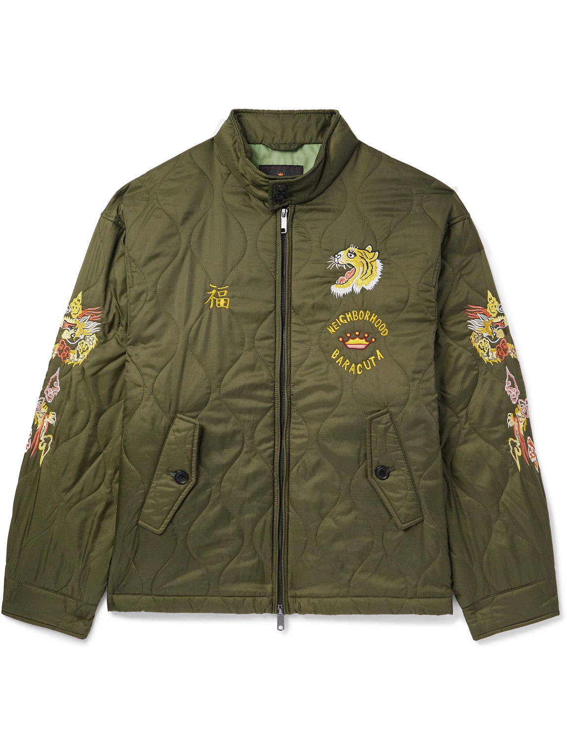 Baracuta Neighborhood G4 Embroidered Quilted Shell Jacket | Smart