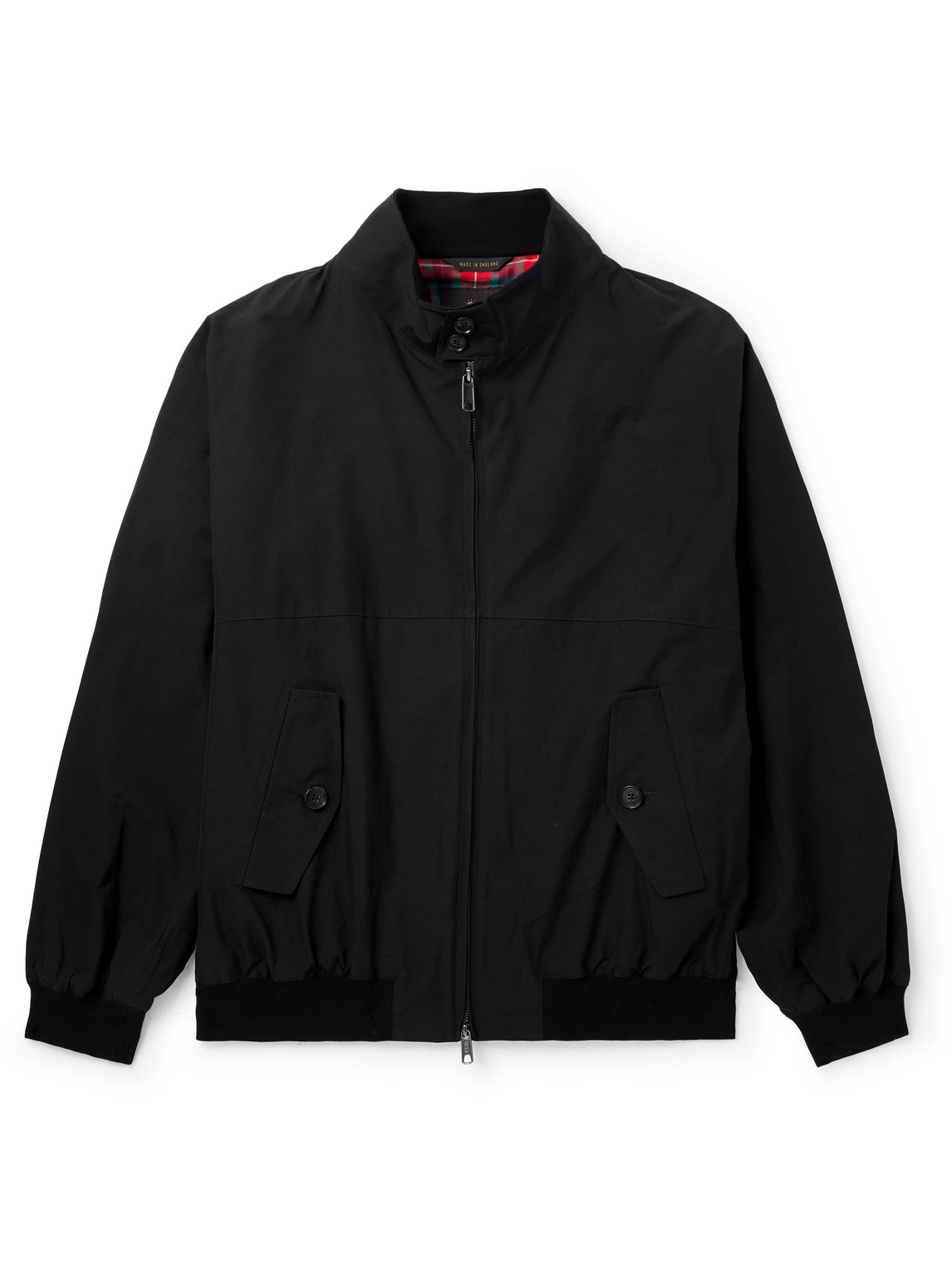 Baracuta Neighborhood G9 Logo-embroidered Shell Harrington Jacket In Black