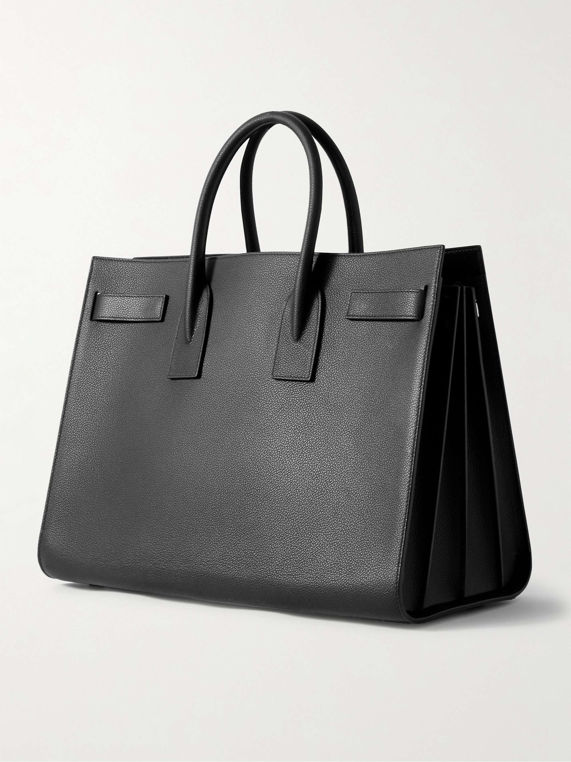 SAINT LAURENT Sac de Jour Large Full-Grain Leather Tote Bag