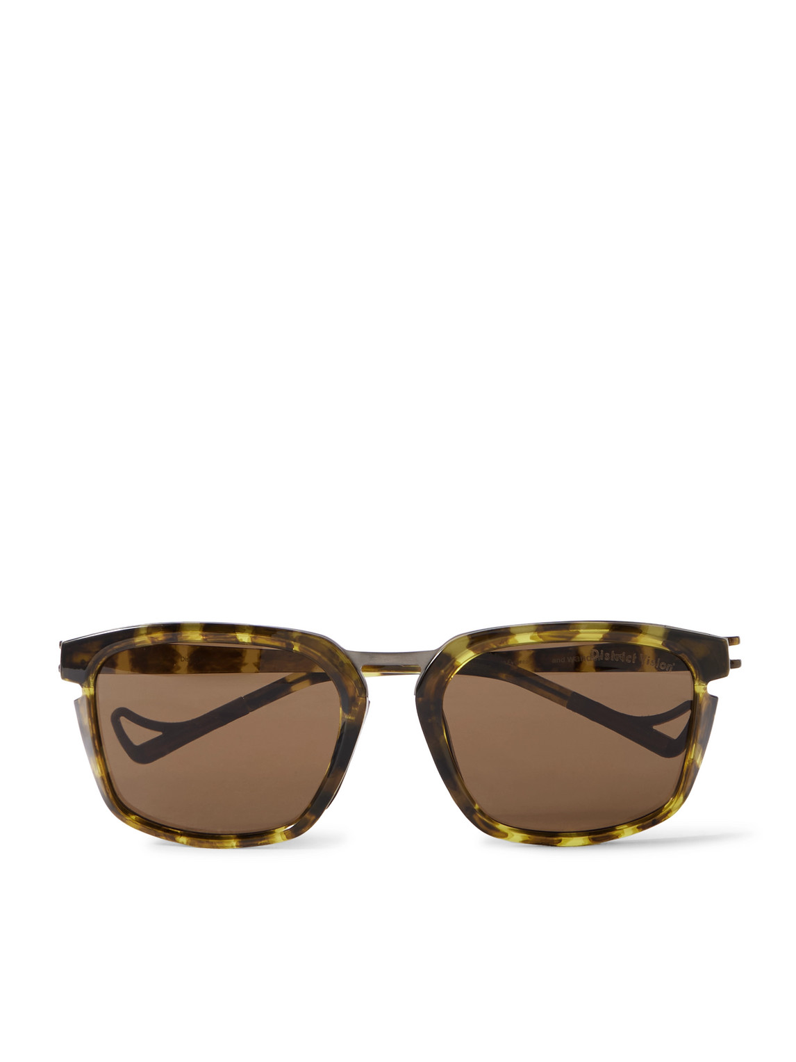 District Vision Square-frame Tortoiseshell Acetate Sunglasses In Brown