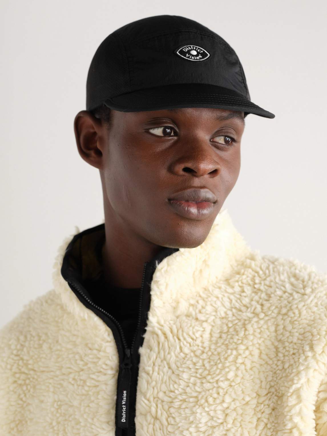 DISTRICT VISION - Logo-Appliquéd Panelled Shell and Mesh Cap
