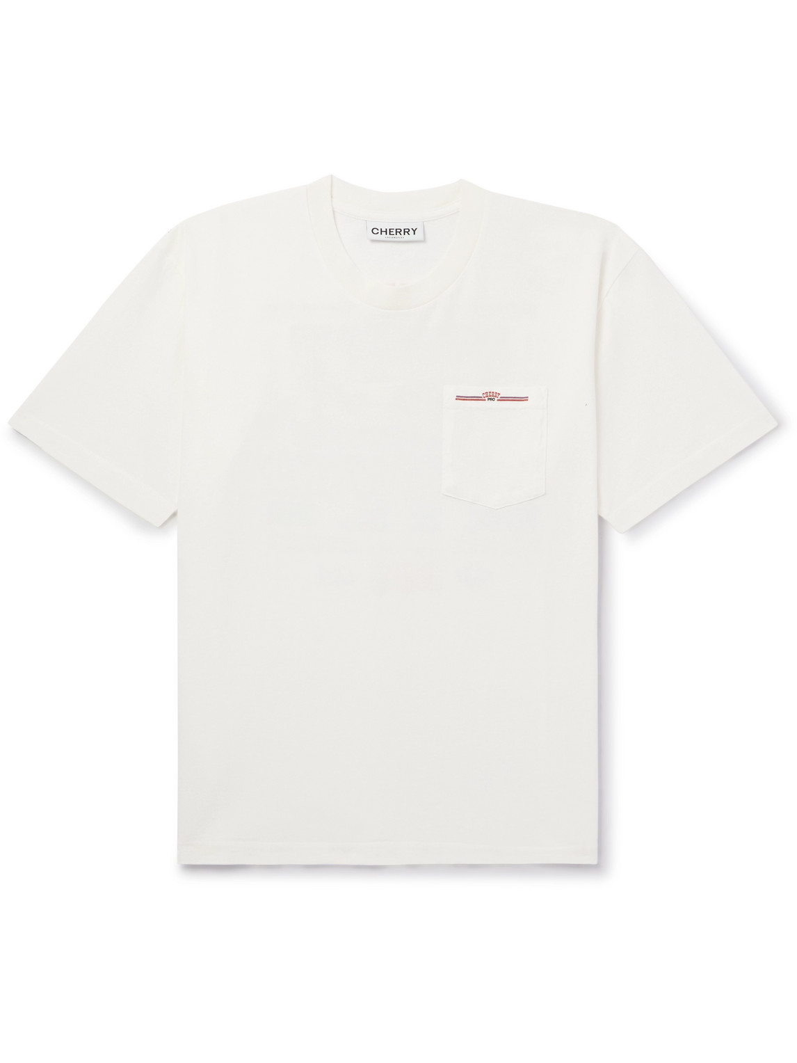 Cherry Los Angeles Printed Cotton-jersey T-shirt In White
