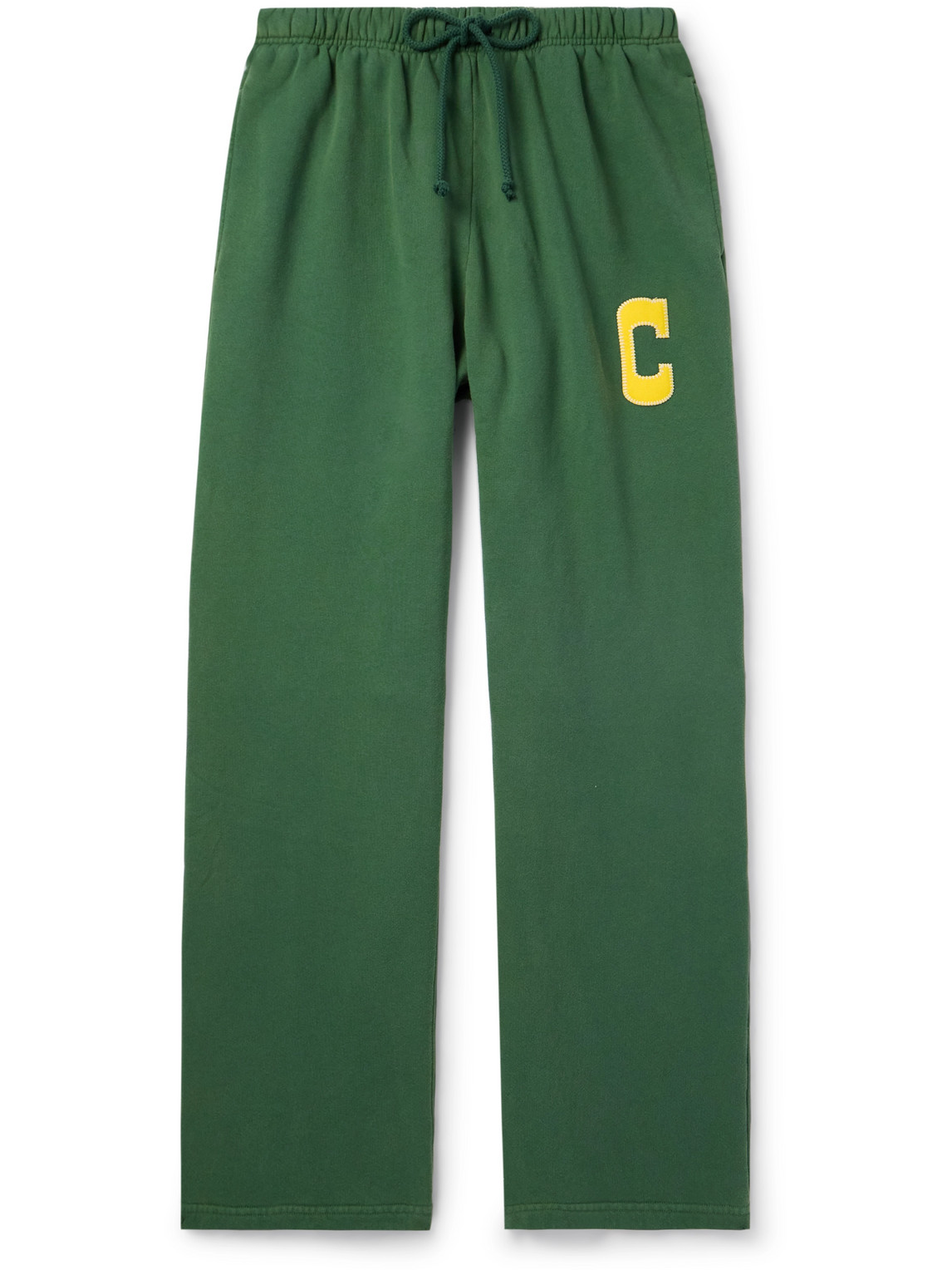 Championship Parachute Straight-Leg Logo-Appliquéd Cotton-Jersey Sweatpants