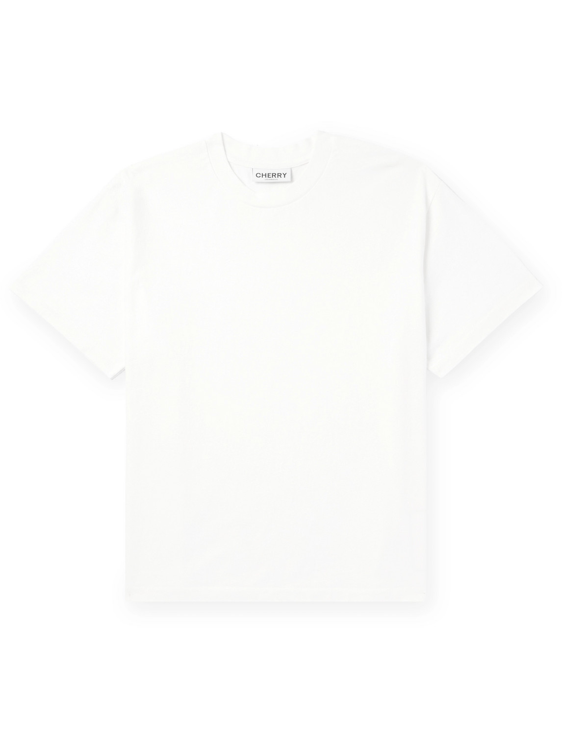 Garment-Dyed Embroidered Cotton-Jersey T-Shirt