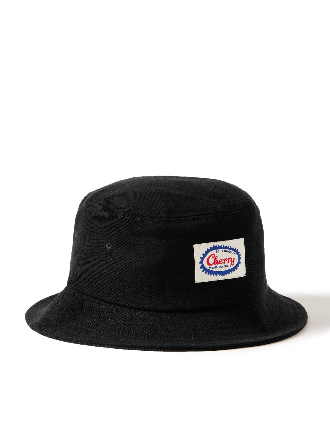 Logo-Appliquéd Cotton-Twill Bucket Hat