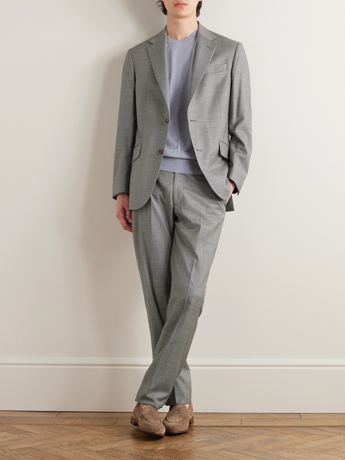 Shop Richard James Hyde Wool Suit Jacket In Gray