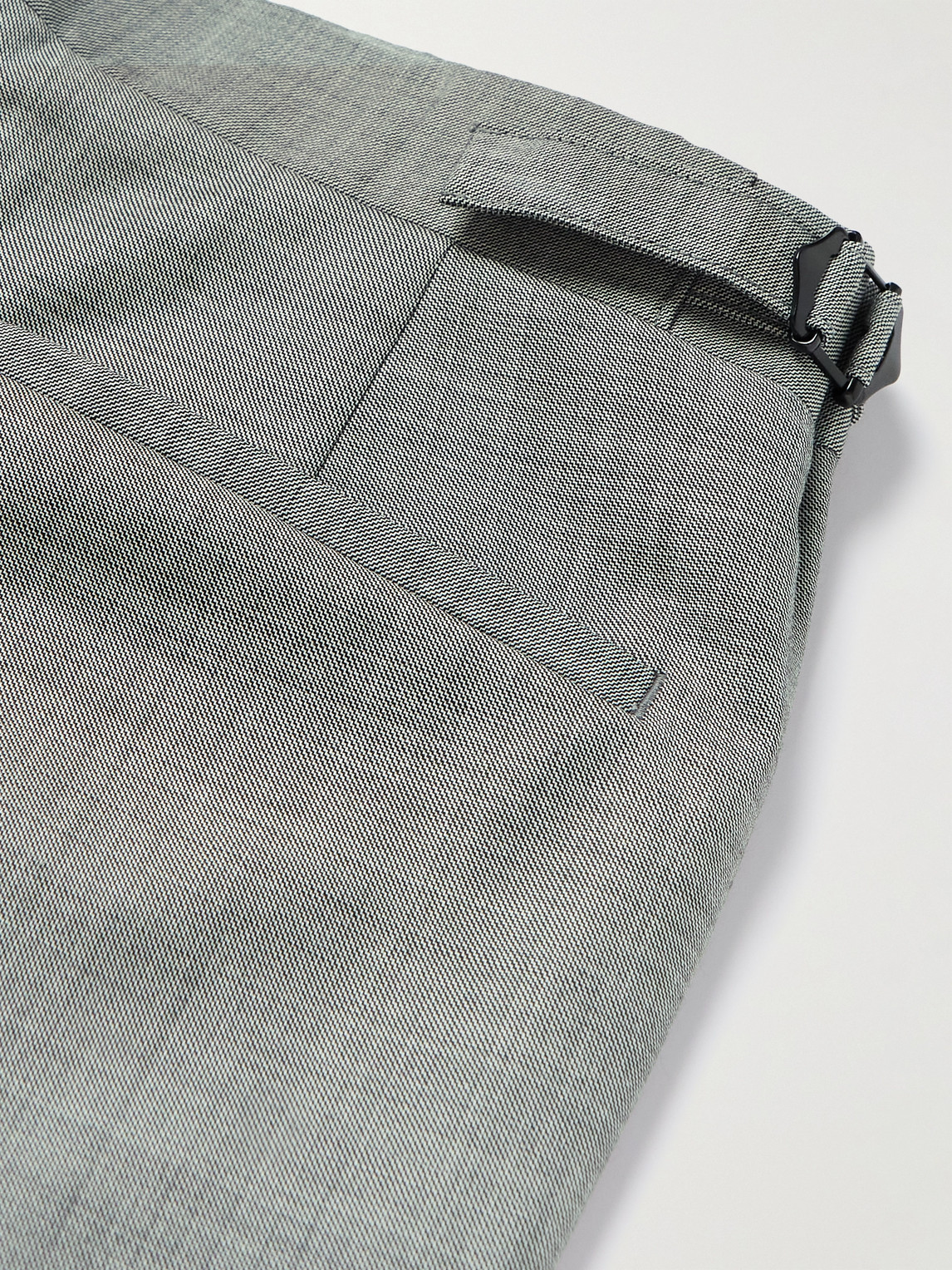 Shop Richard James Straight-leg Wool Suit Trousers In Gray