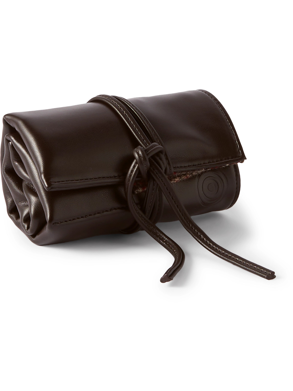 WOLF – WM Brown Textured Vegan Leather Watch Roll