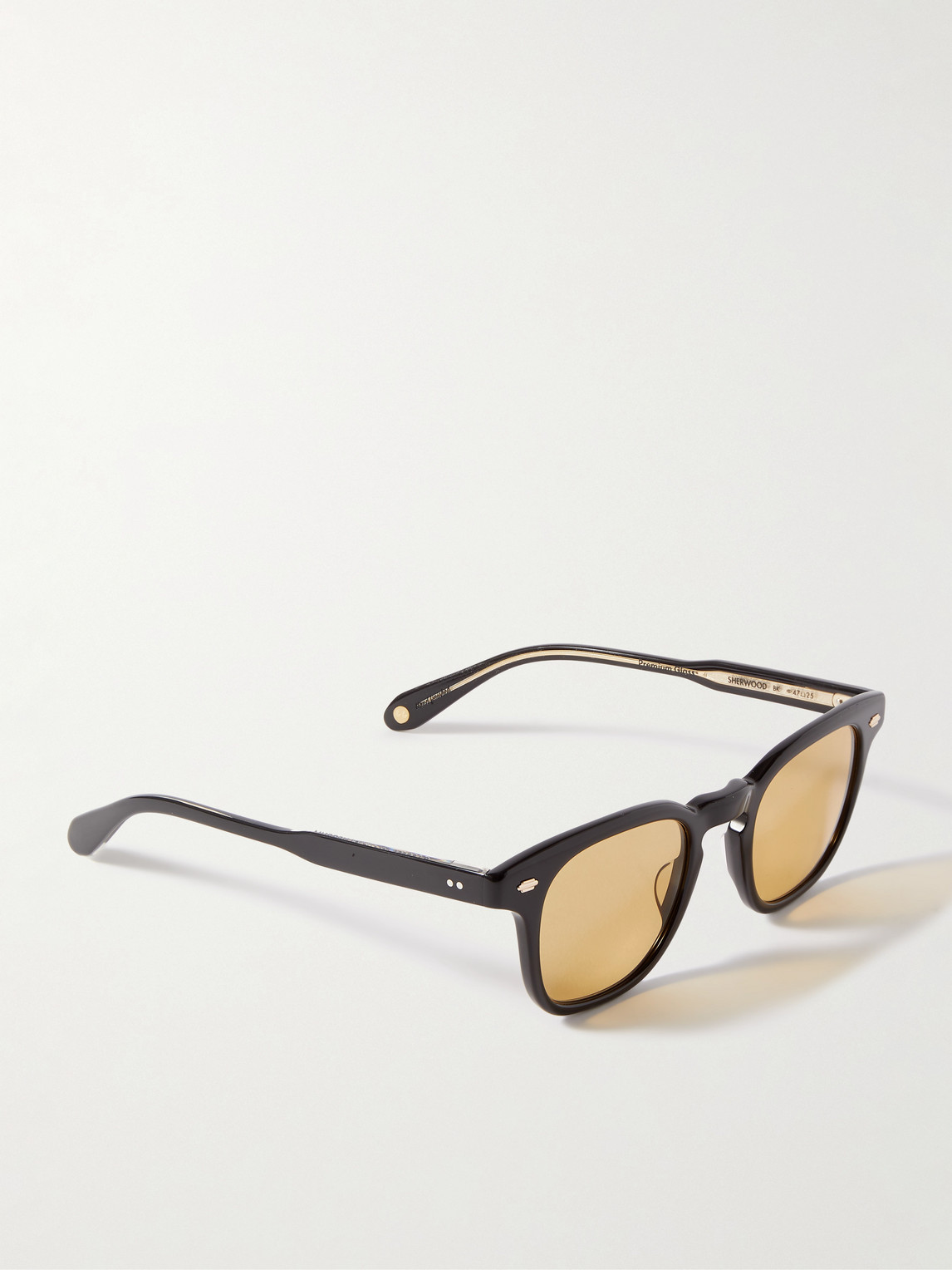 Shop Garrett Leight California Optical Sherwood D-frame Acetate Sunglasses In Black