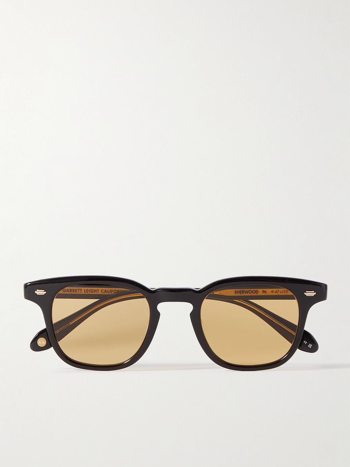 Garrett Leight California Optical Sherwood D-frame Acetate Sunglasses In Black