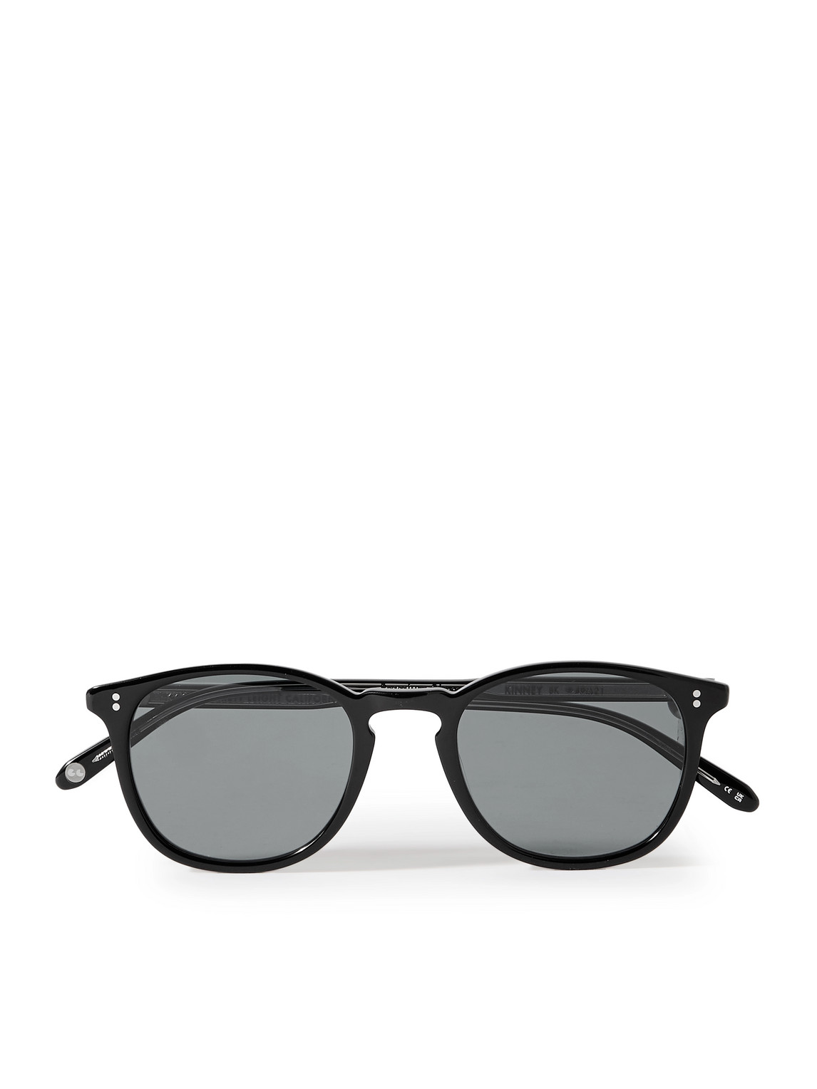 Garrett Leight California Optical Kinney Round-frame Acetate Sunglasses In Black