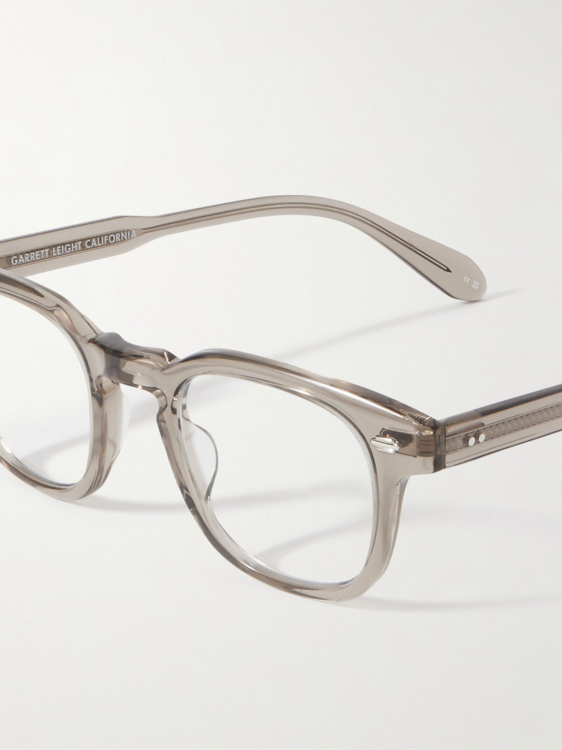 Shop Garrett Leight California Optical Sherwood Square-frame Acetate Optical Lenses In Neutrals