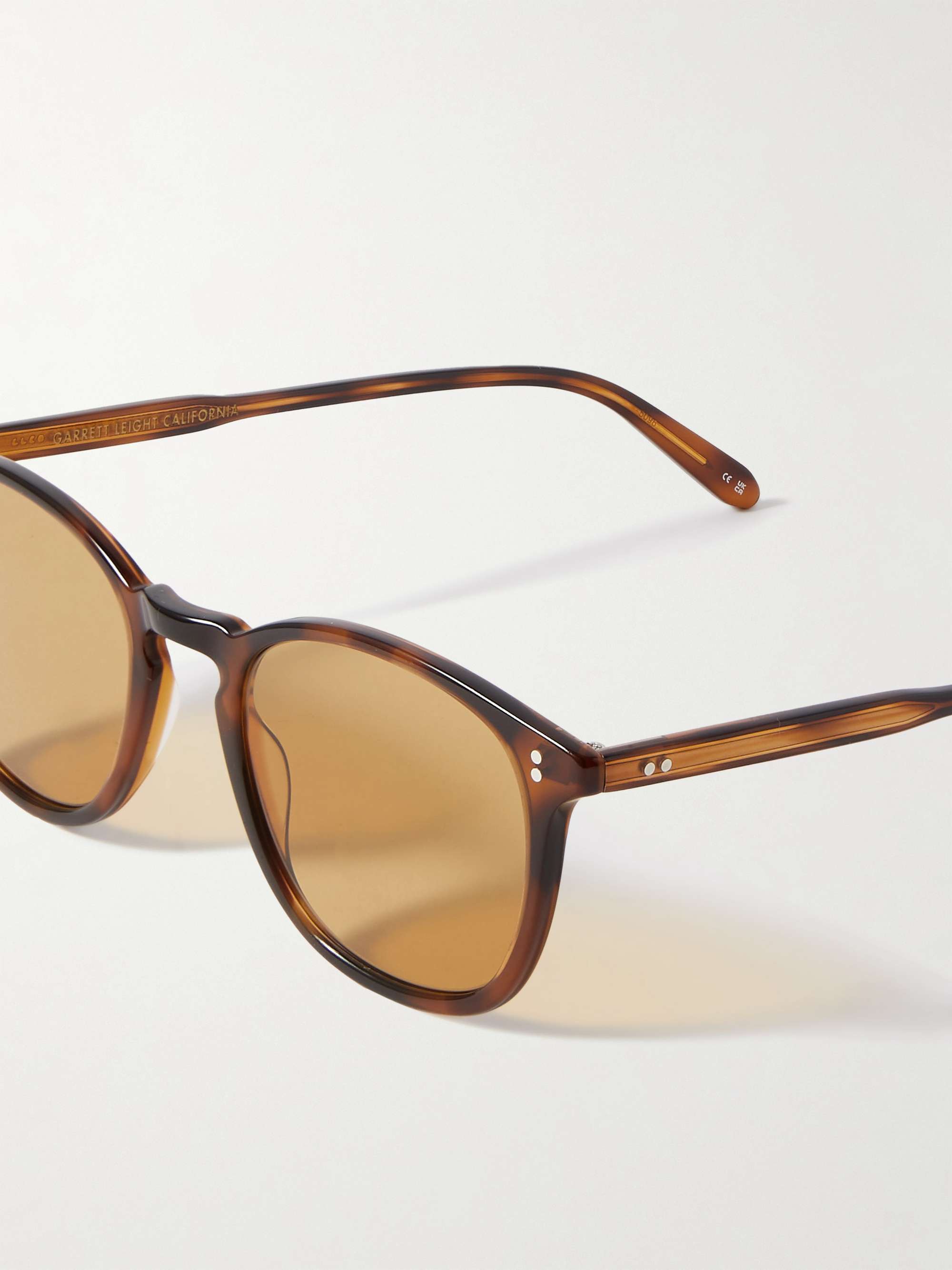 GARRETT LEIGHT CALIFORNIA OPTICAL Kinney Round-Frame Acetate Sunglasses