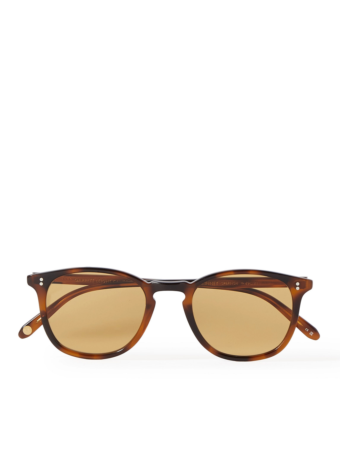 Garrett Leight California Optical Kinney Round-frame Acetate Sunglasses In Tortoiseshell