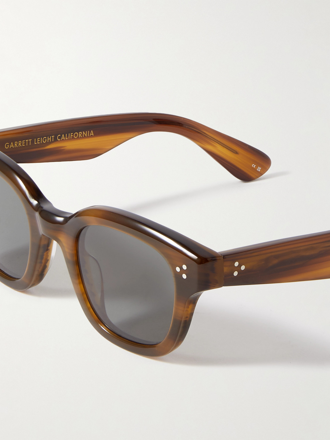 Shop Garrett Leight California Optical Cyprus Square-frame Acetate Sunglasses In Tortoiseshell