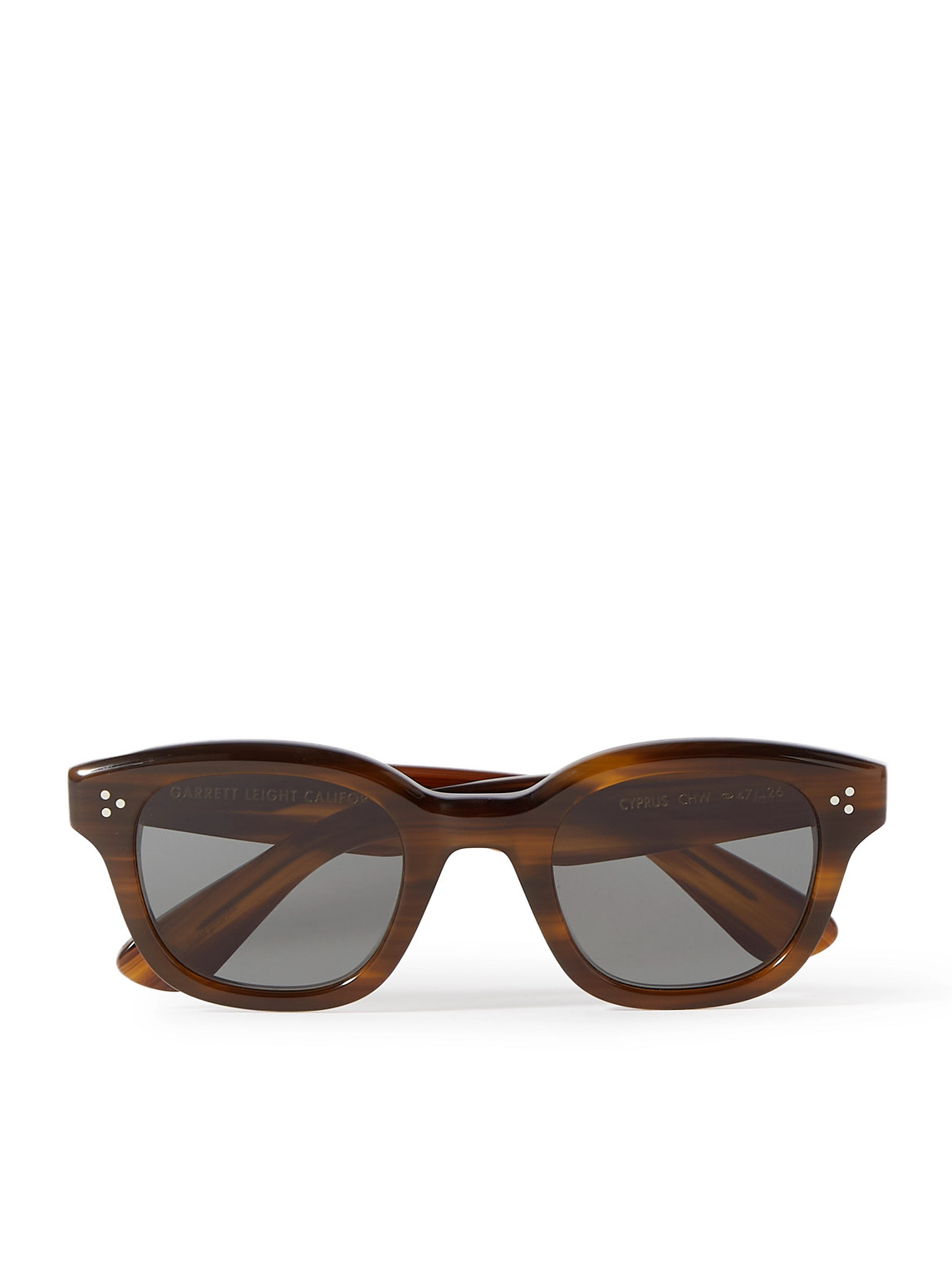 Garrett Leight California Optical Cyprus Square-frame Acetate Sunglasses In Brown