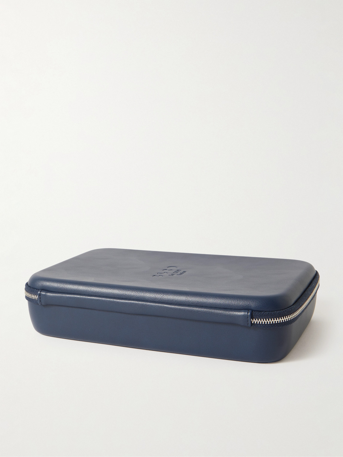 Shop Garrett Leight California Optical Logo-embossed Printed Faux Leather Collector's Case In Blue