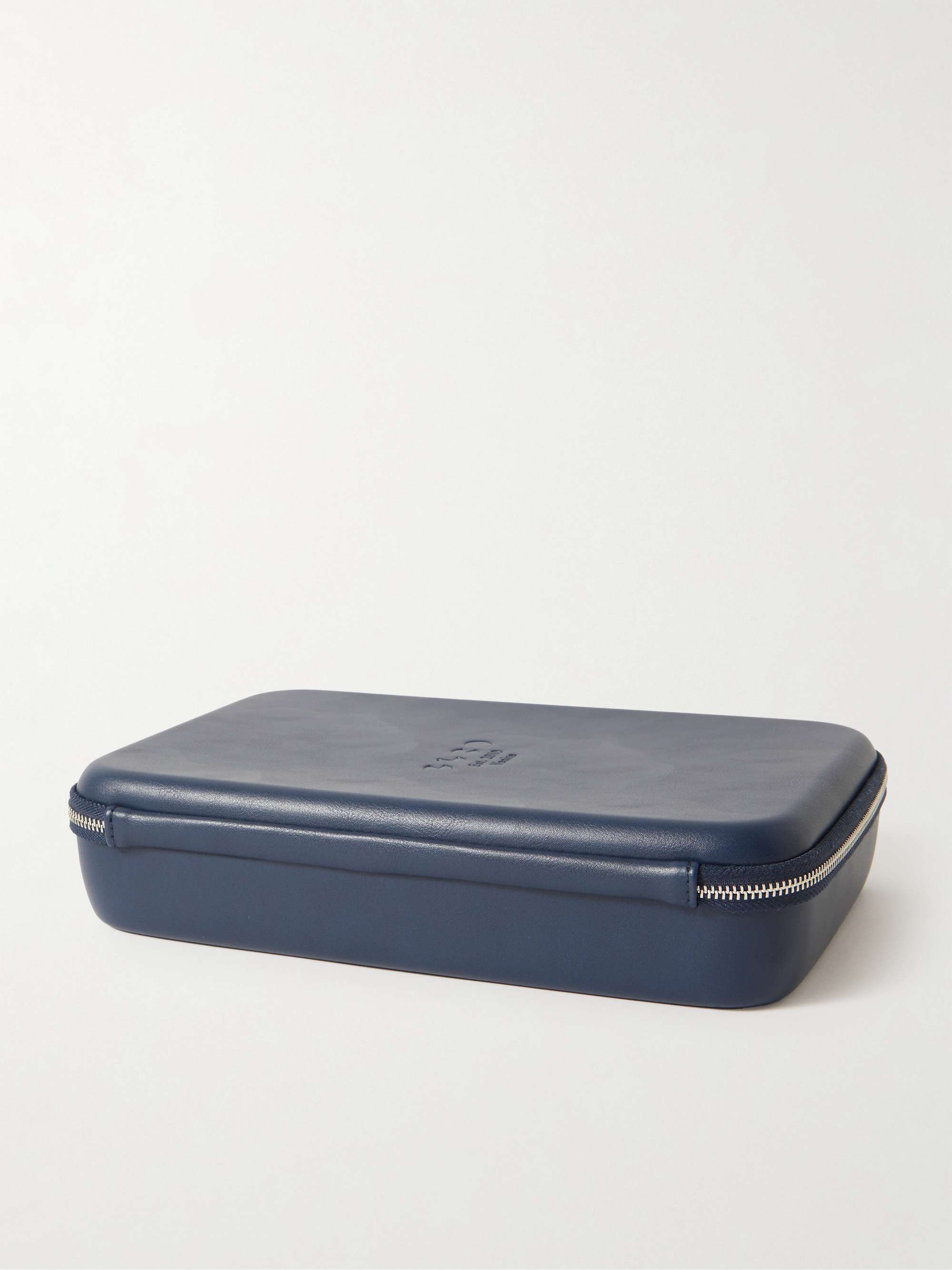 GARRETT LEIGHT CALIFORNIA OPTICAL علبة Collector's Case للنظارات من جلد السويد الصناعي