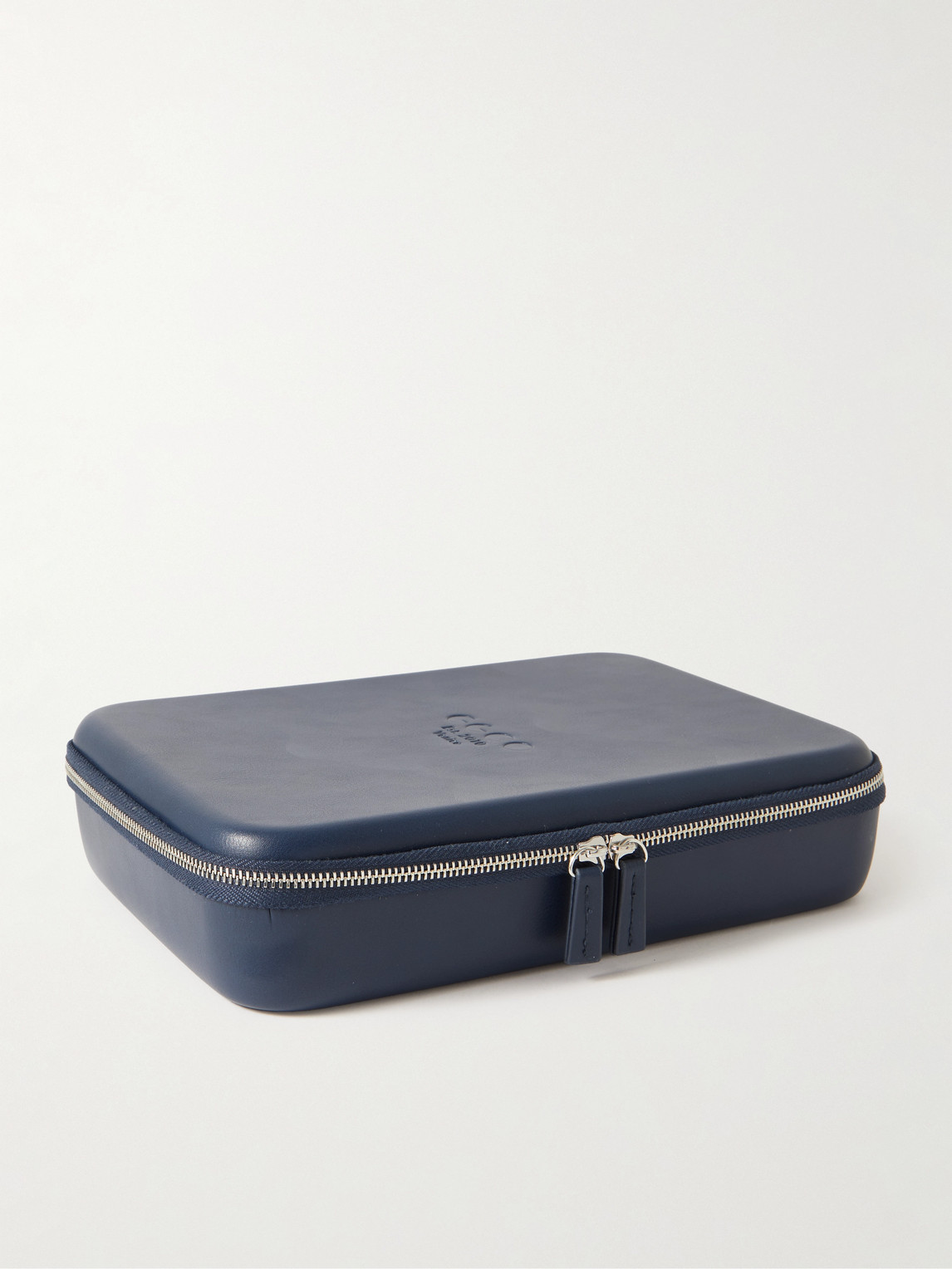 Shop Garrett Leight California Optical Logo-embossed Printed Faux Leather Collector's Case In Blue