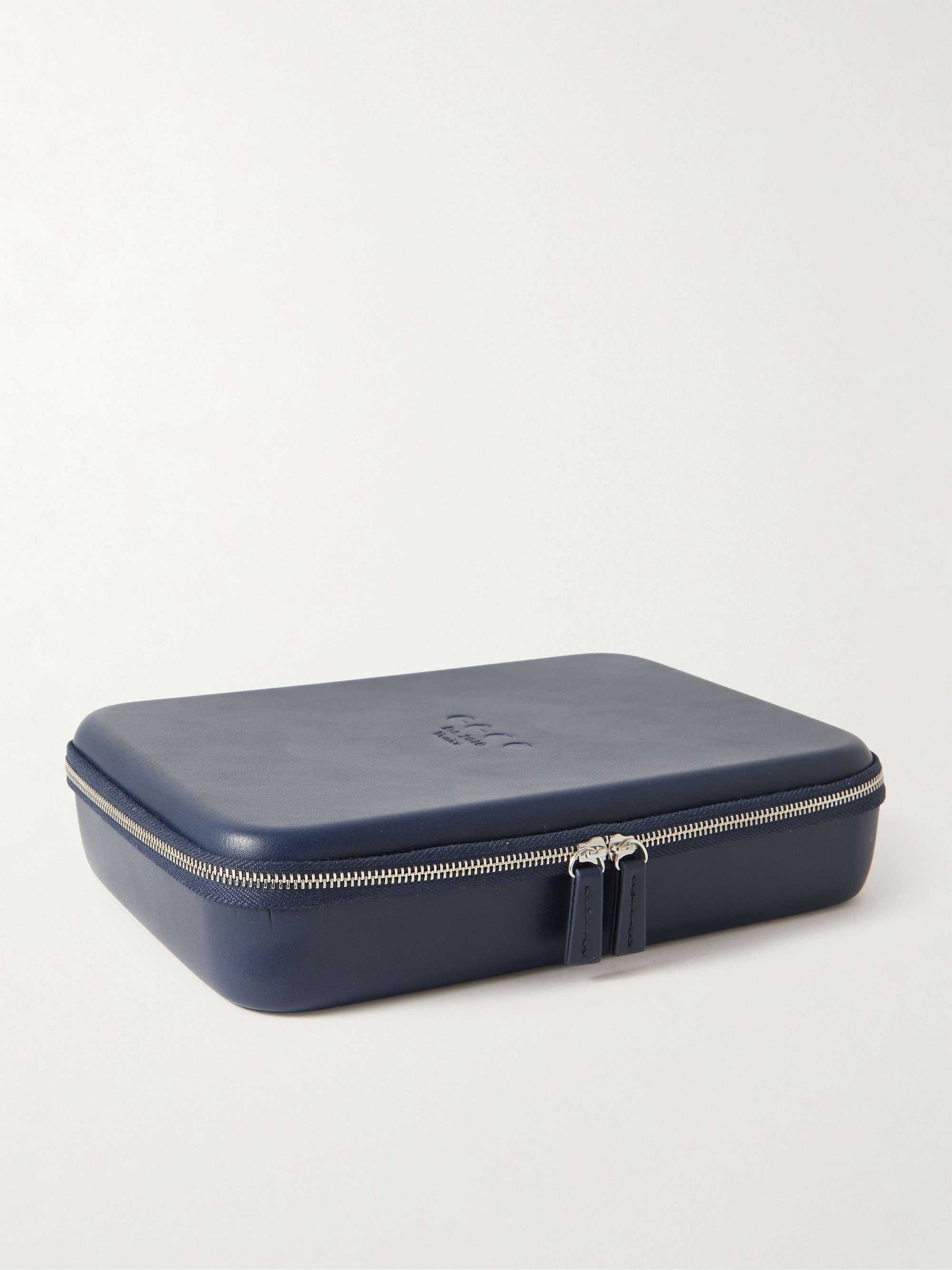 GARRETT LEIGHT CALIFORNIA OPTICAL علبة Collector's Case للنظارات من جلد السويد الصناعي
