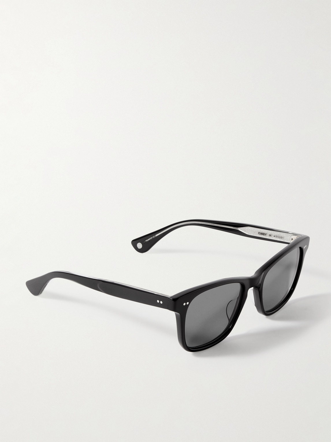 Shop Garrett Leight California Optical Torrey Square-frame Acetate Sunglasses In Black