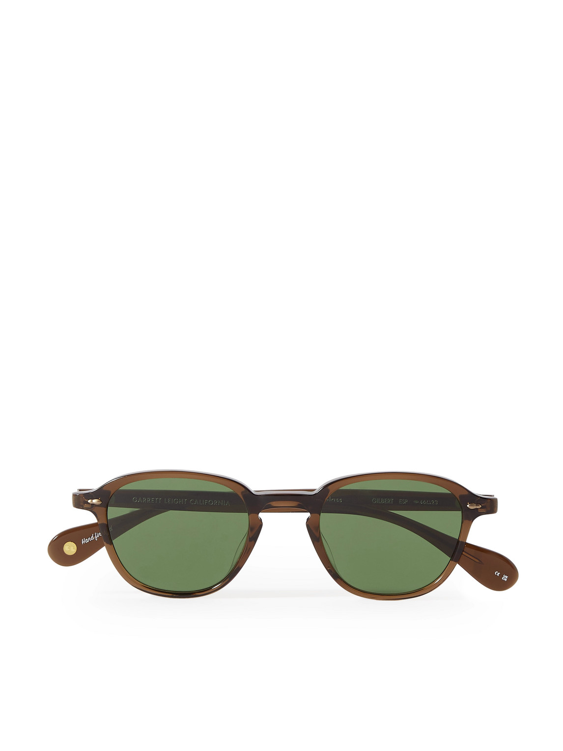 Garrett Leight California Optical Gilbert Round-frame Acetate Sunglasses In Brown