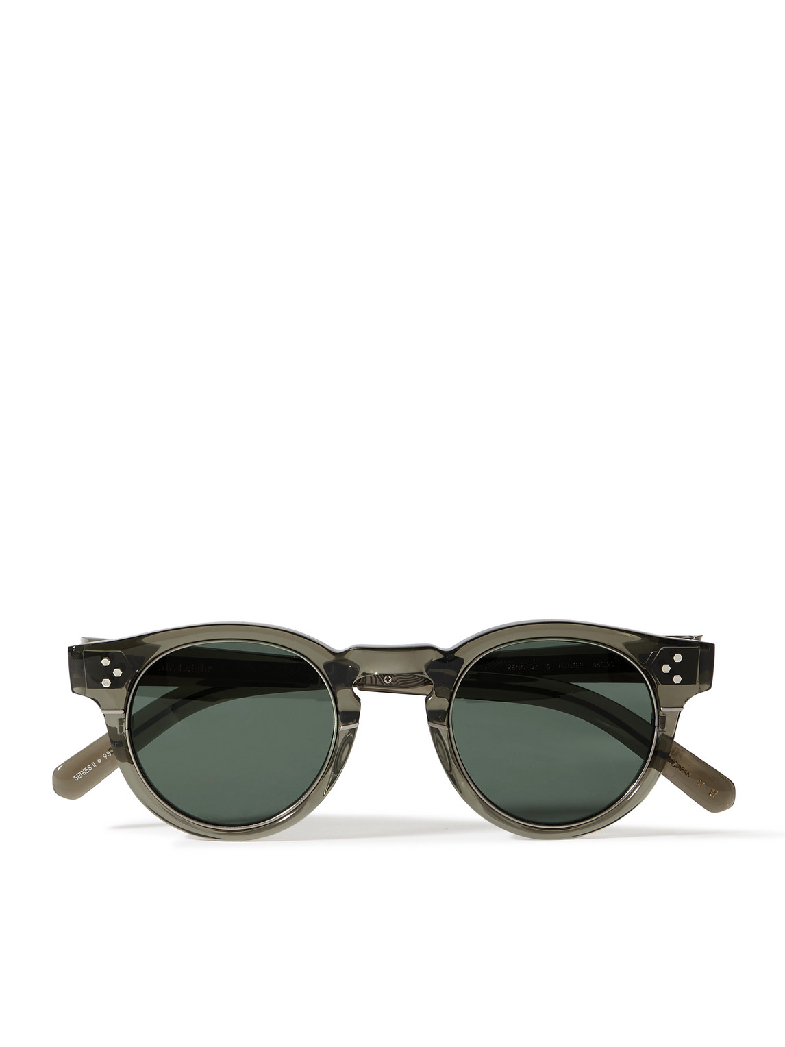Mr Leight Marmont Ii Round-frame Acetate Sunglasses In Gray