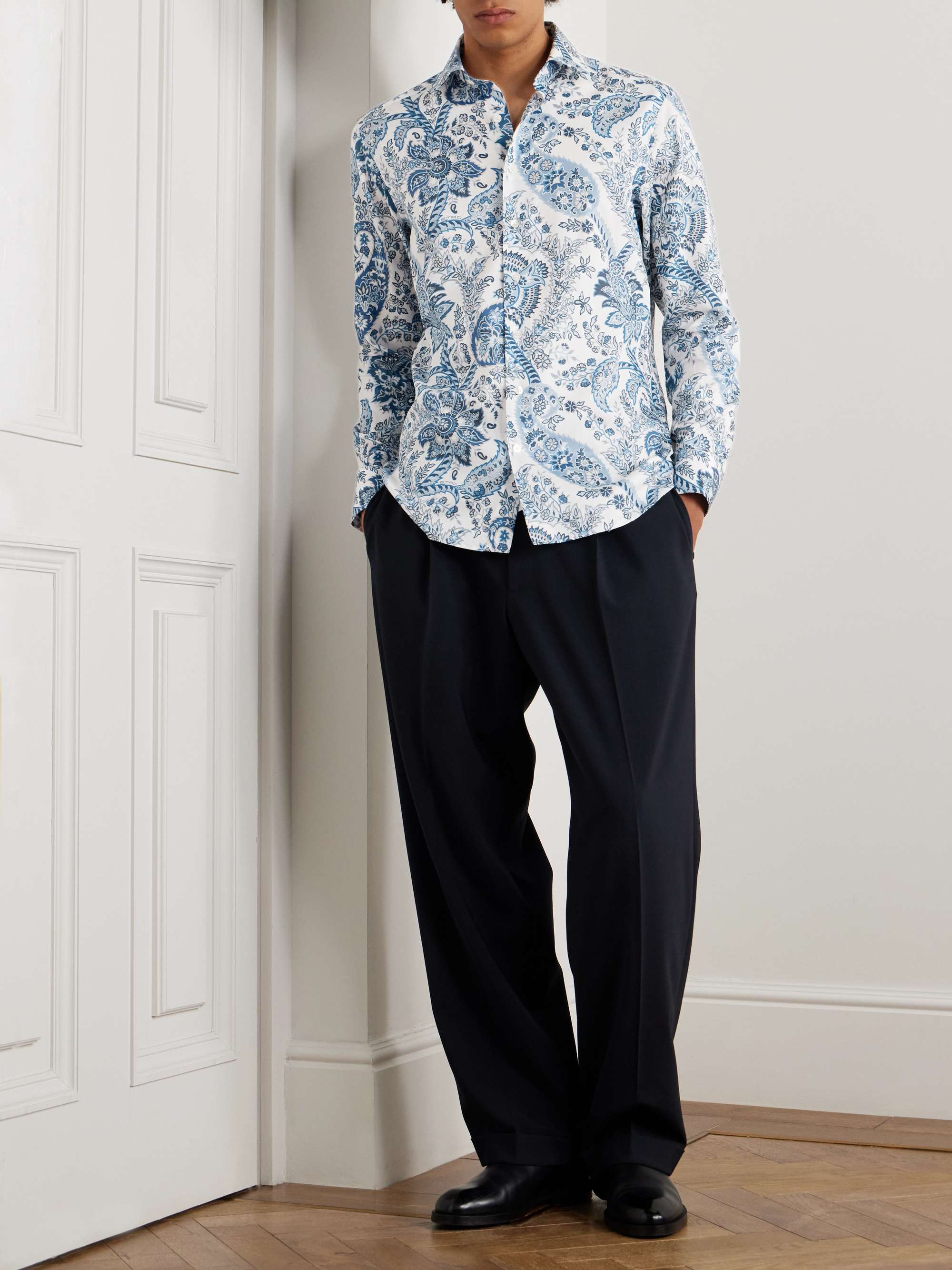 ETRO Paisley-Print Cotton-Twill Shirt for Men | MR PORTER