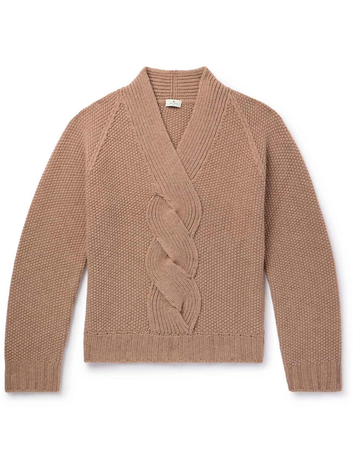 Cable-Knit Wool Sweater