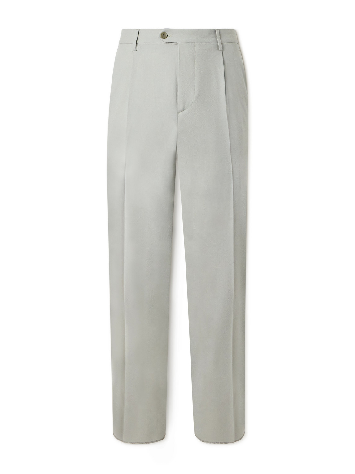 Etro Tailored Wool Trousers In Gray